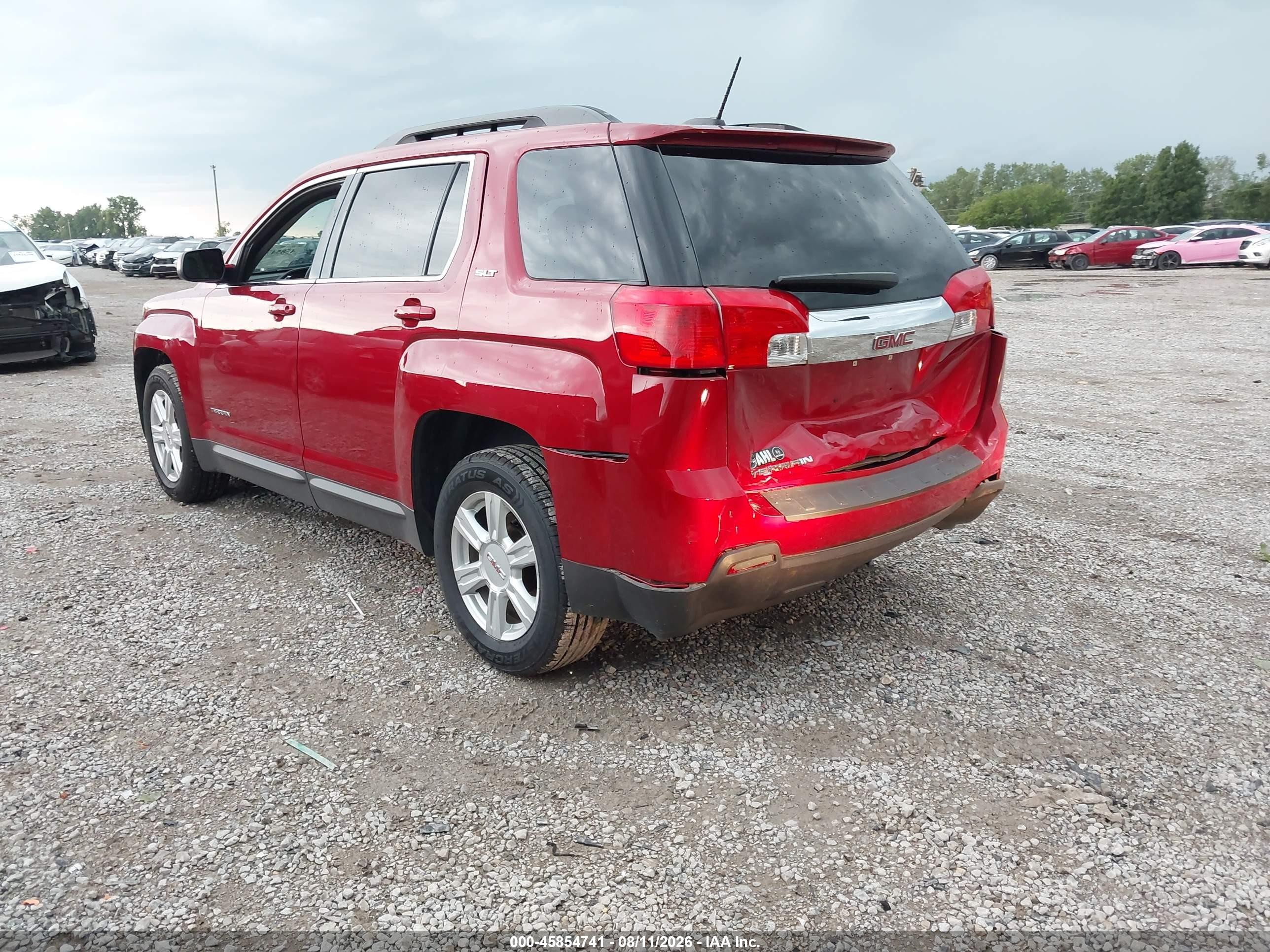 2015 Gmc Terrain Slt-1 Red vin: 2GKALSEK6F6347936