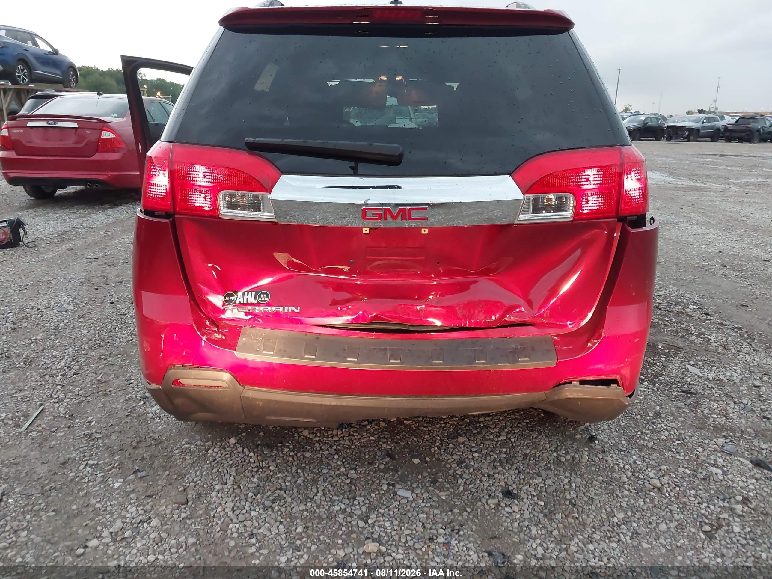 2015 Gmc Terrain Slt-1 Red vin: 2GKALSEK6F6347936