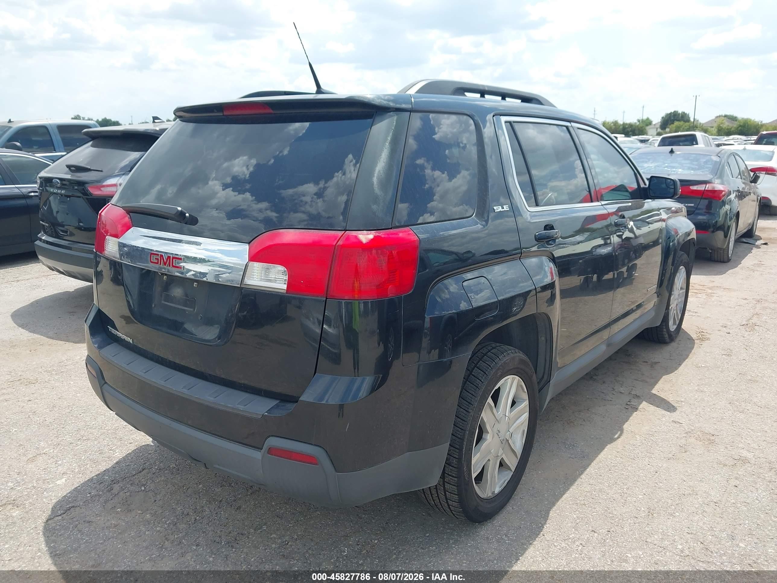 2012 Gmc Terrain Sle-2 Blue vin: 2GKALSEK7C6307778