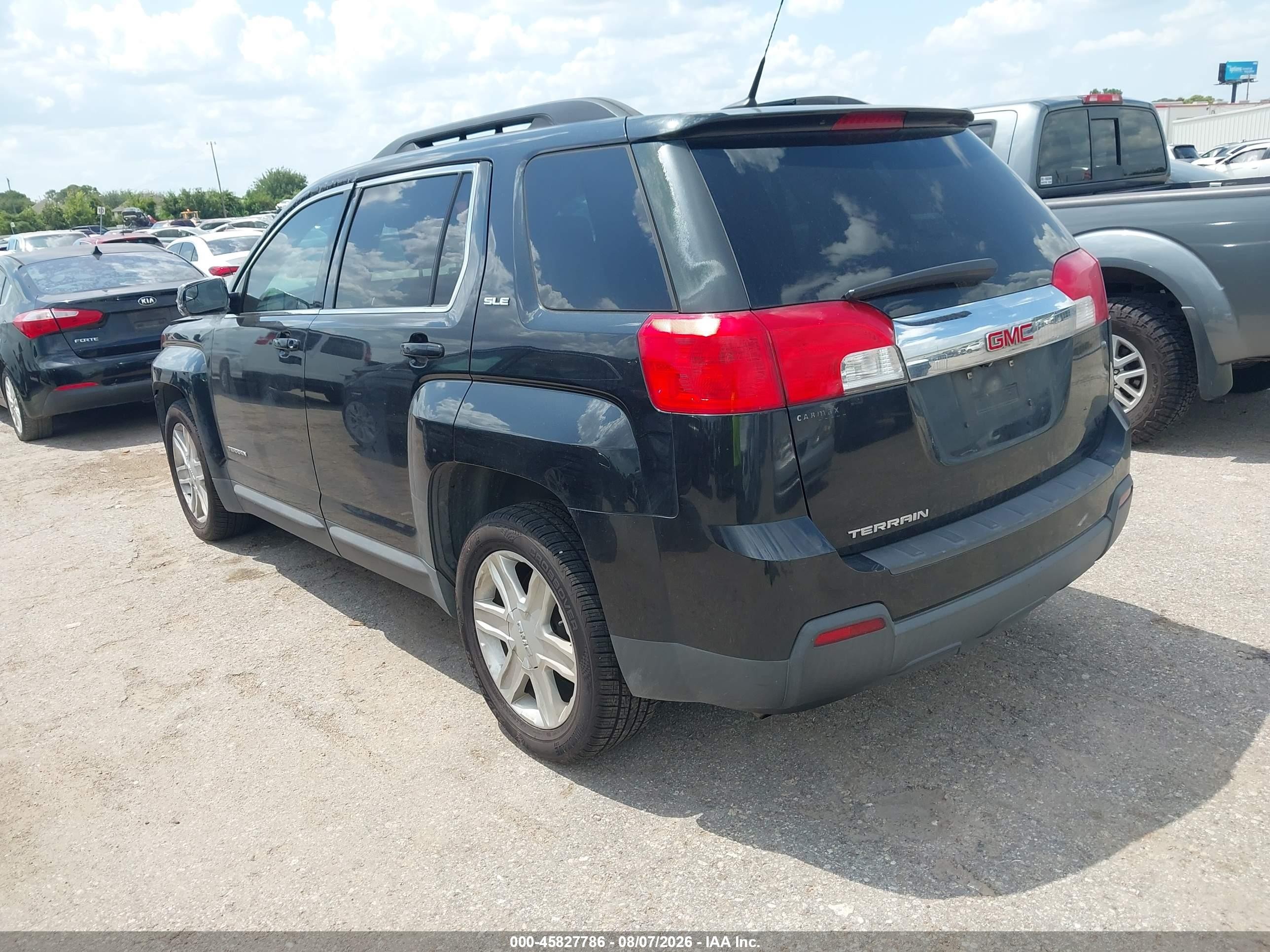 2012 Gmc Terrain Sle-2 Blue vin: 2GKALSEK7C6307778