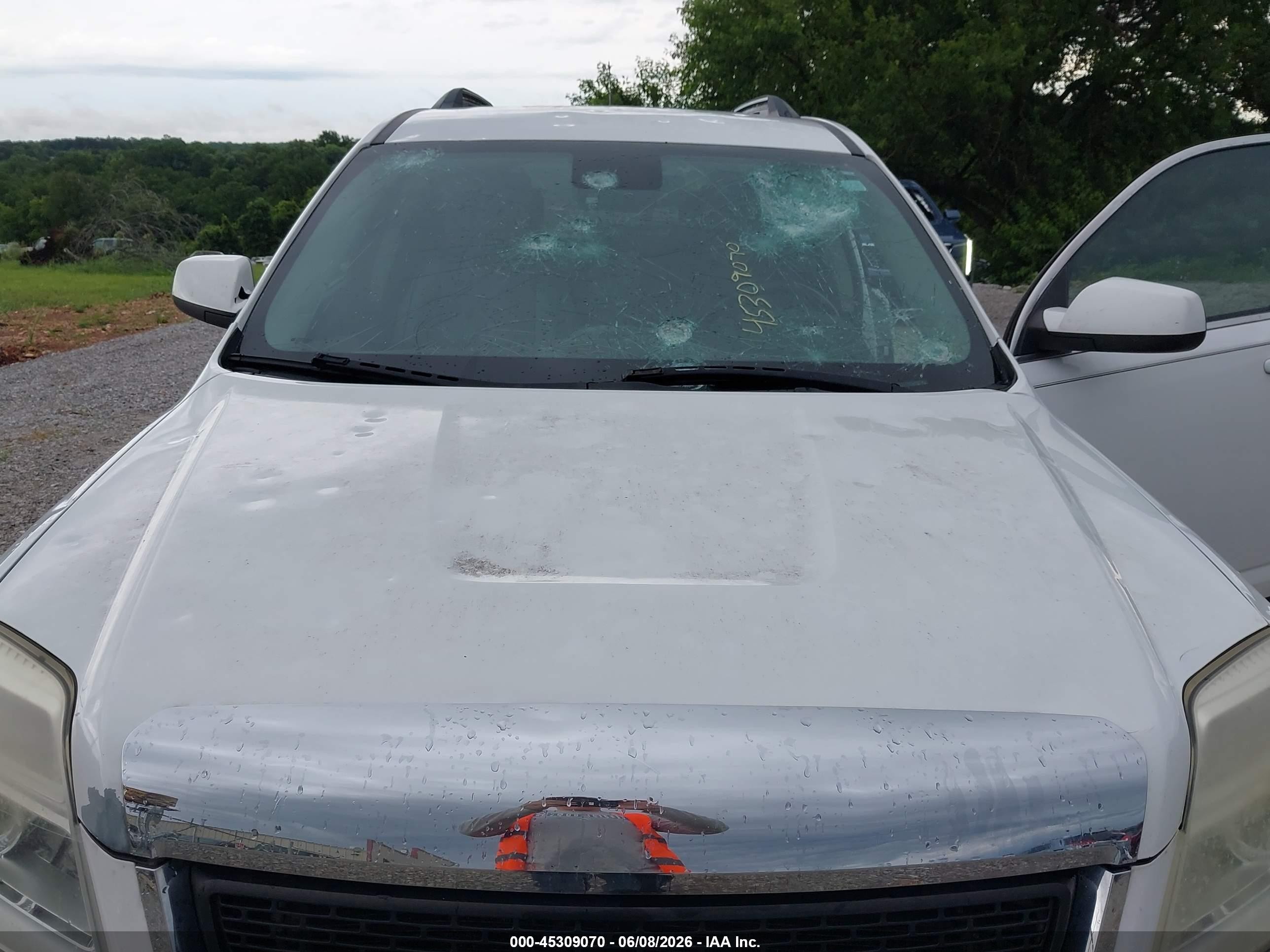 2013 Gmc Terrain Sle-2 White vin: 2GKALSEK7D6117108