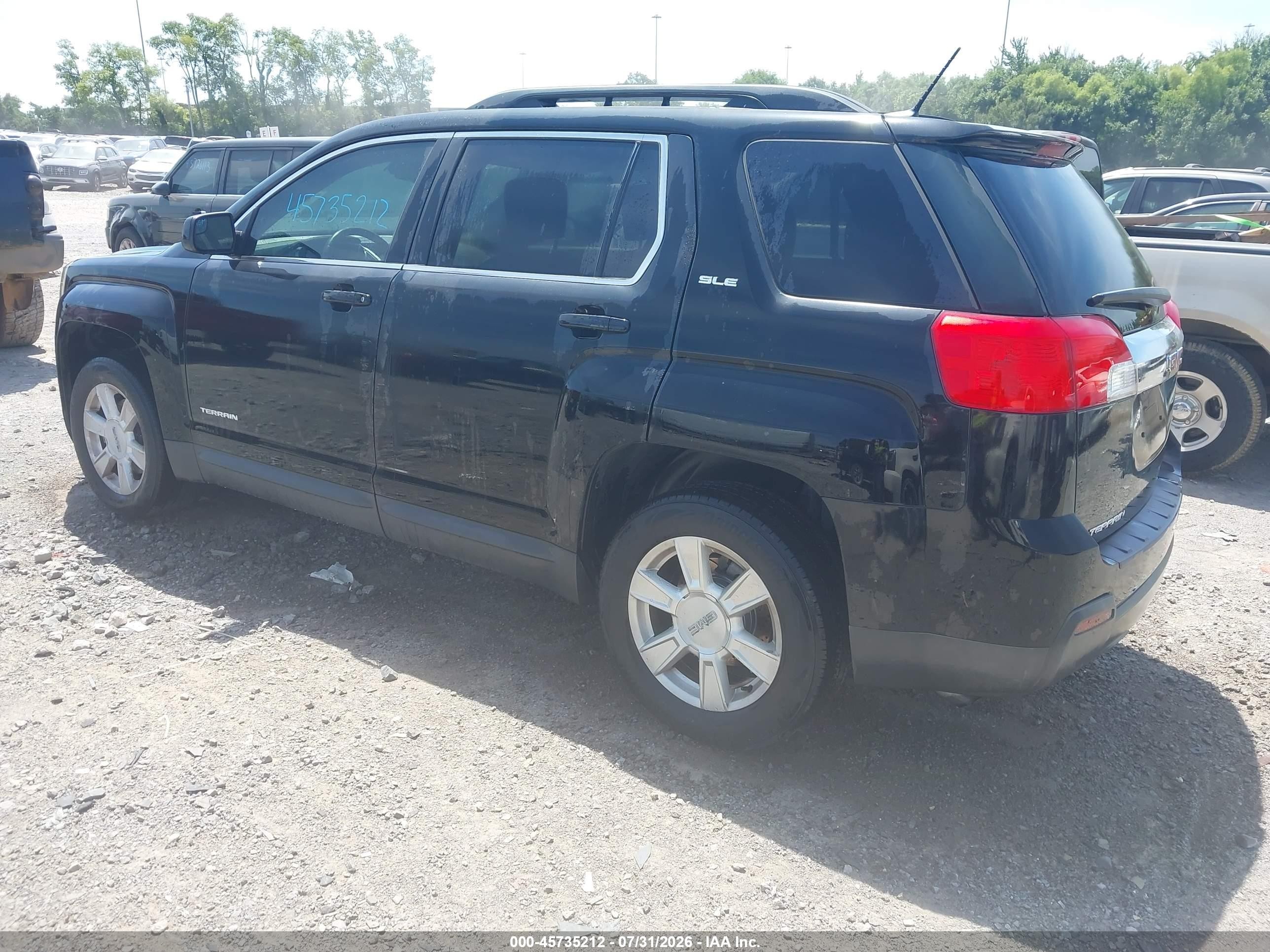 2013 Gmc Terrain Sle-2 Черный vin: 2GKALSEK7D6198353