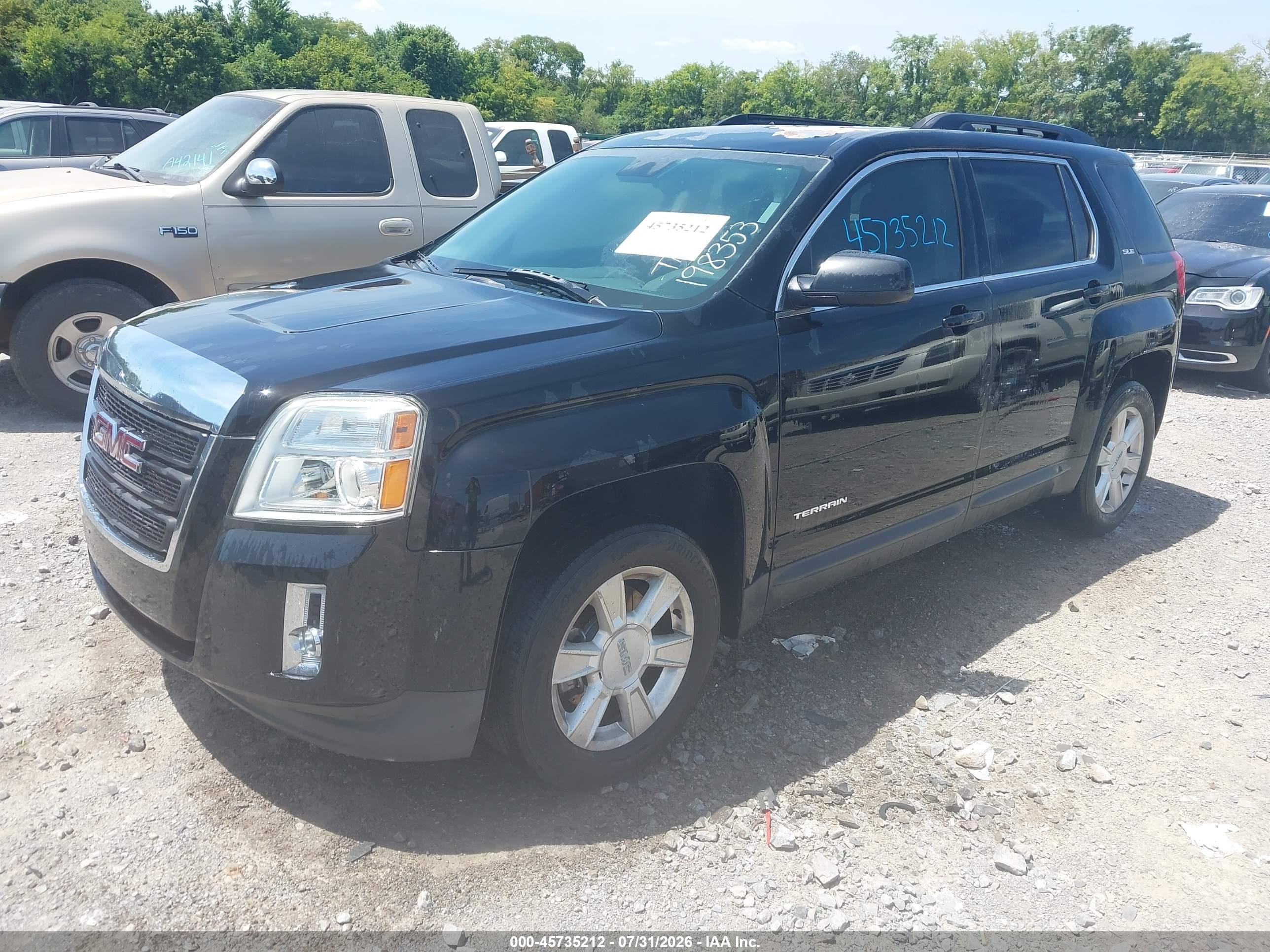 2013 Gmc Terrain Sle-2 Черный vin: 2GKALSEK7D6198353