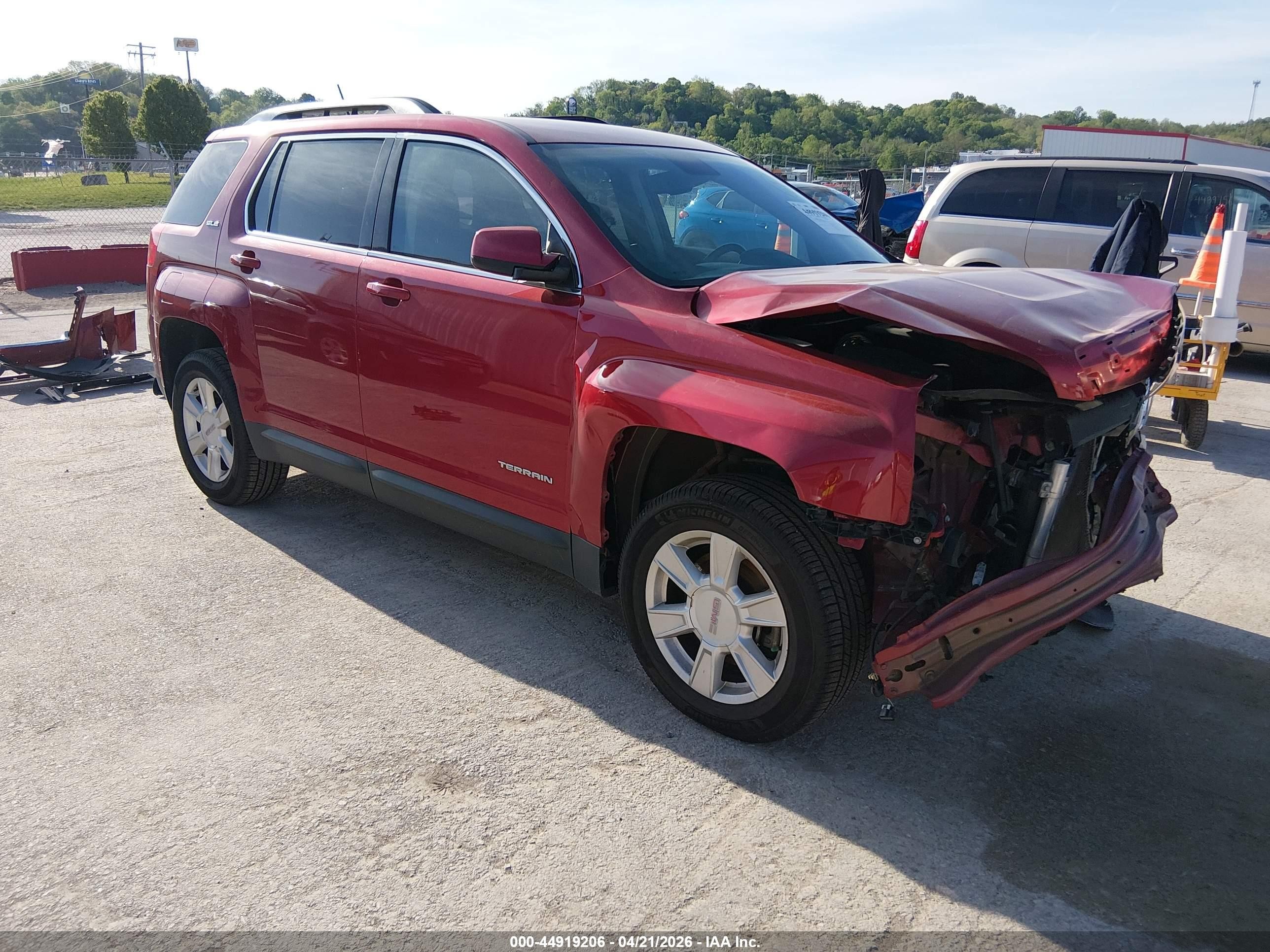 2013 Gmc Terrain Sle-2 Red vin: 2GKALSEK7D6381333