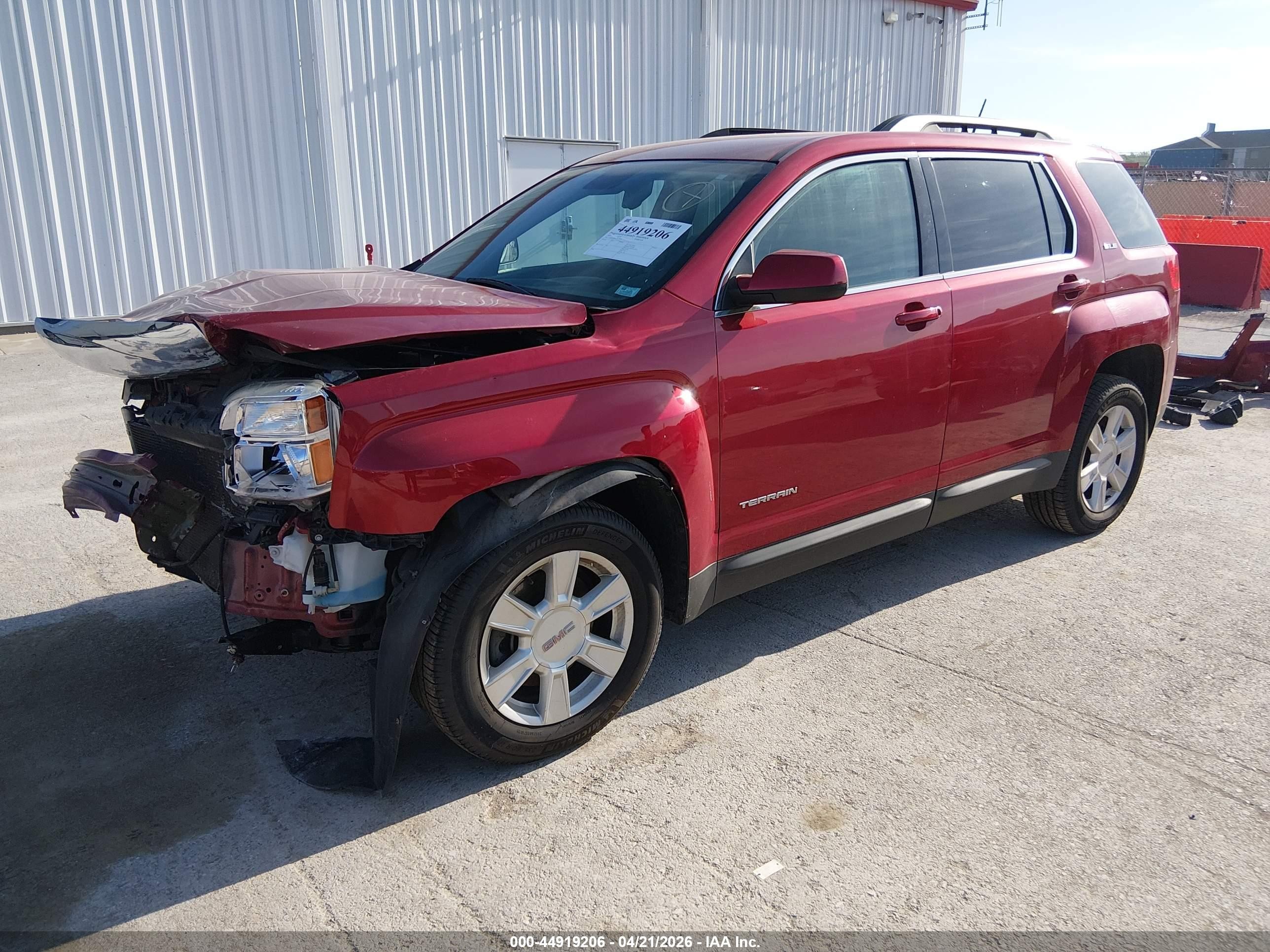 2013 Gmc Terrain Sle-2 Red vin: 2GKALSEK7D6381333