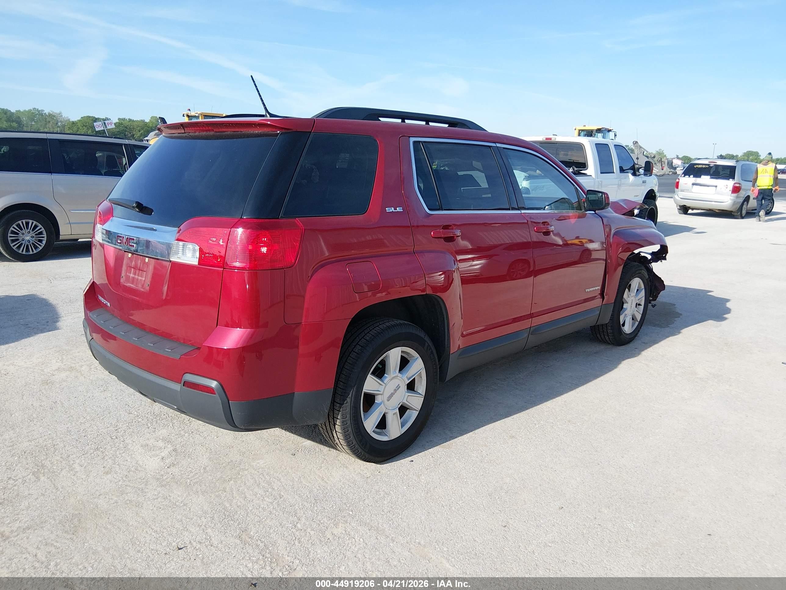 2013 Gmc Terrain Sle-2 Red vin: 2GKALSEK7D6381333