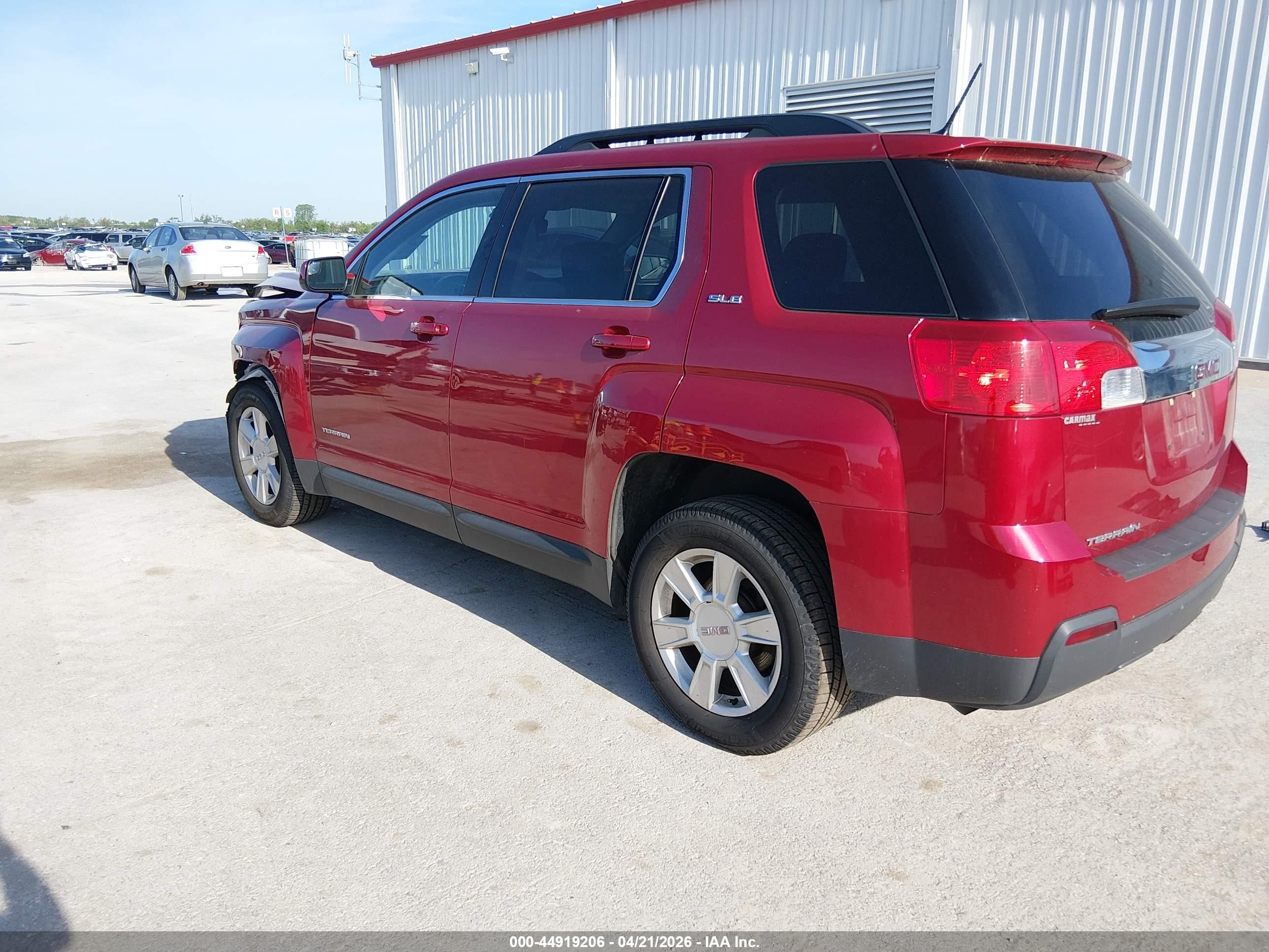 2013 Gmc Terrain Sle-2 Red vin: 2GKALSEK7D6381333