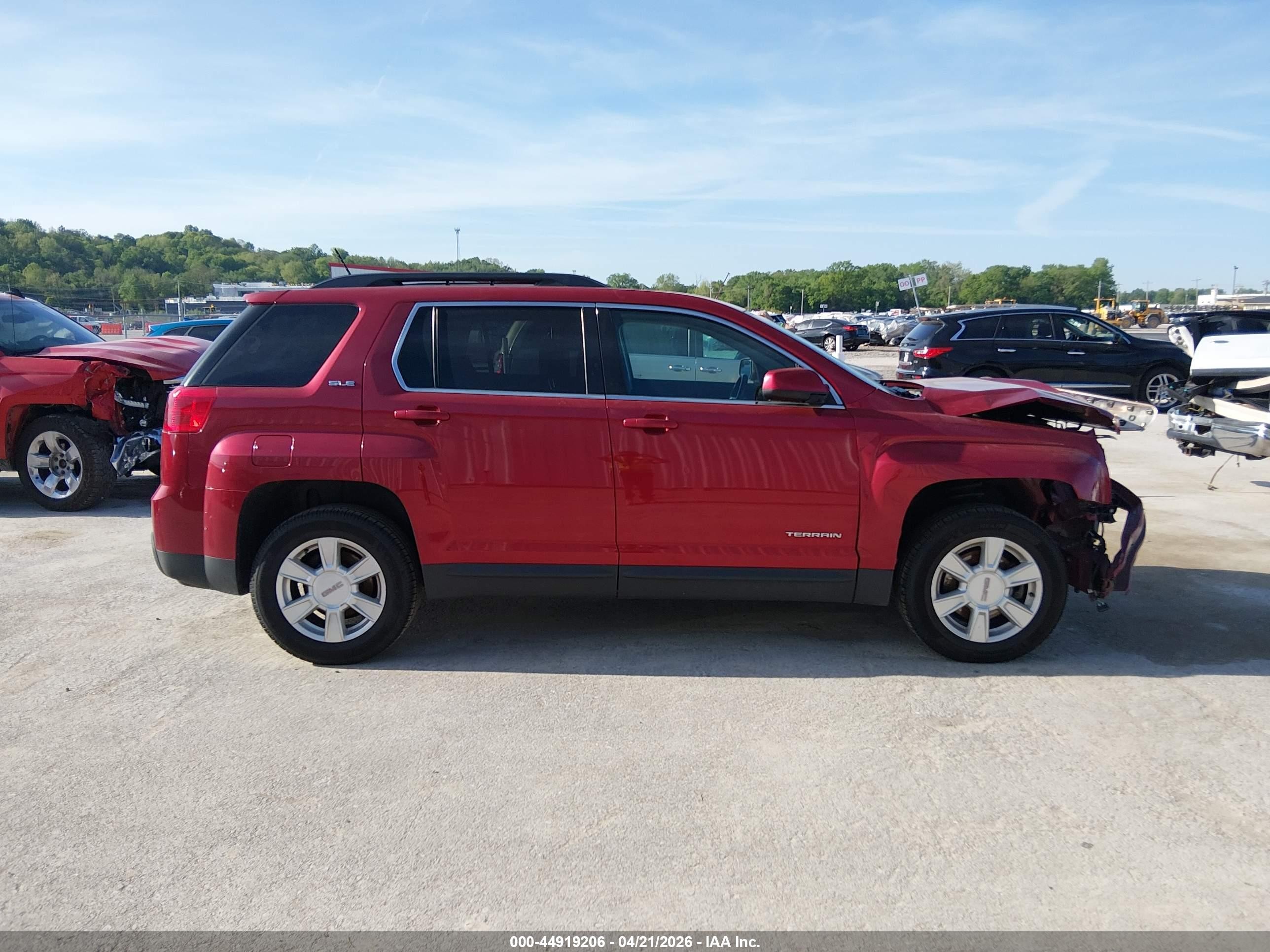 2013 Gmc Terrain Sle-2 Red vin: 2GKALSEK7D6381333