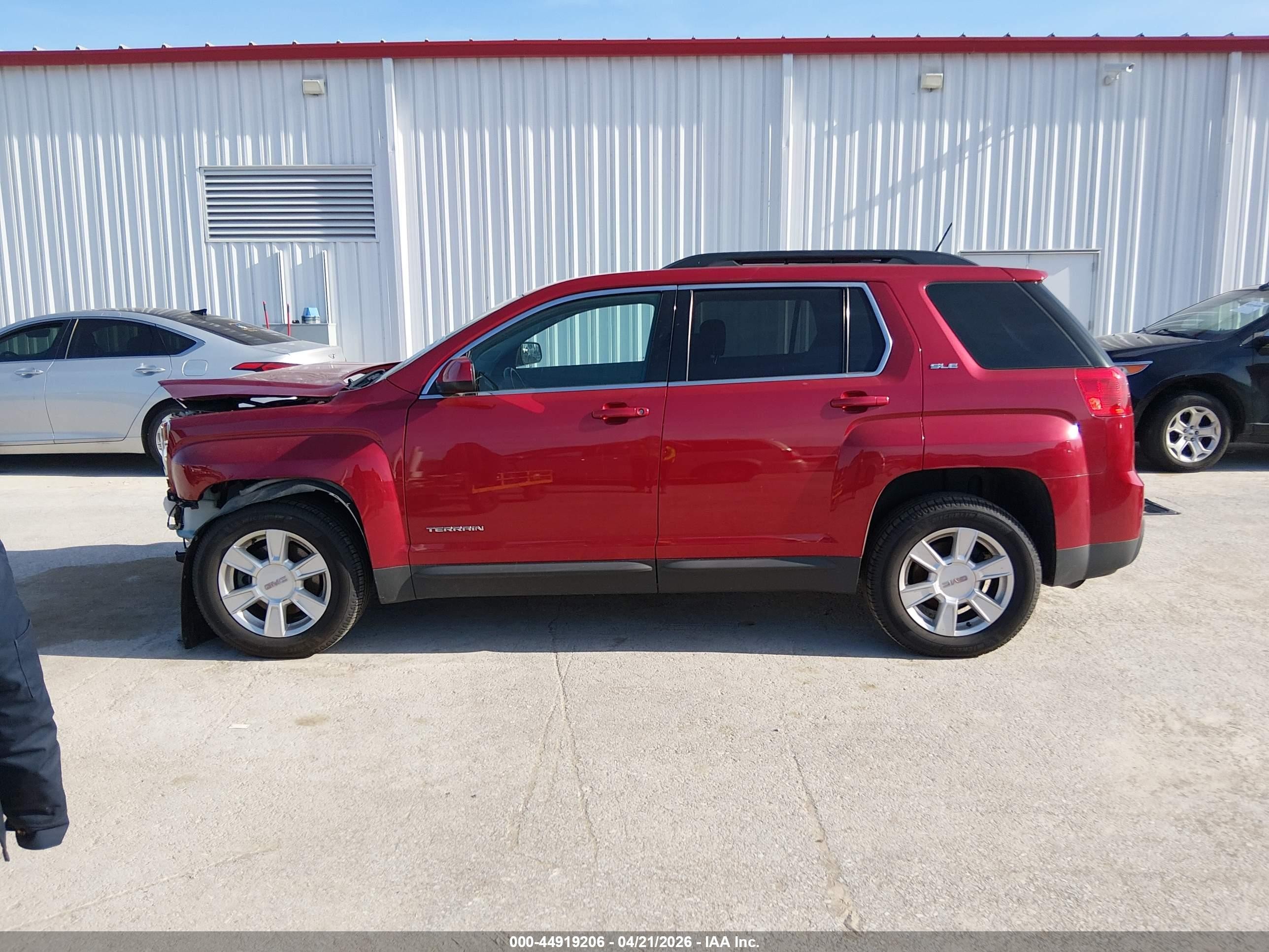2013 Gmc Terrain Sle-2 Red vin: 2GKALSEK7D6381333