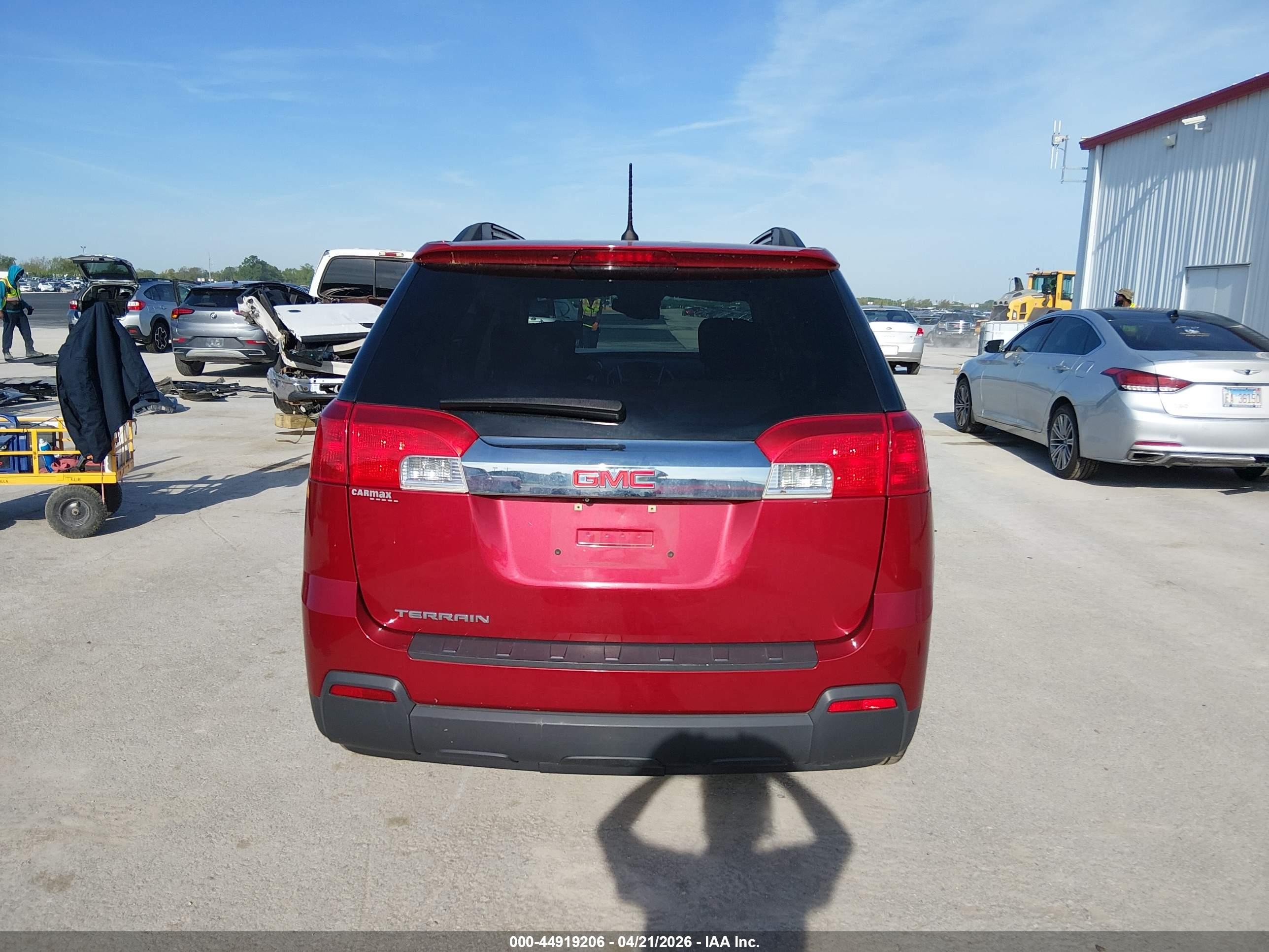 2013 Gmc Terrain Sle-2 Red vin: 2GKALSEK7D6381333
