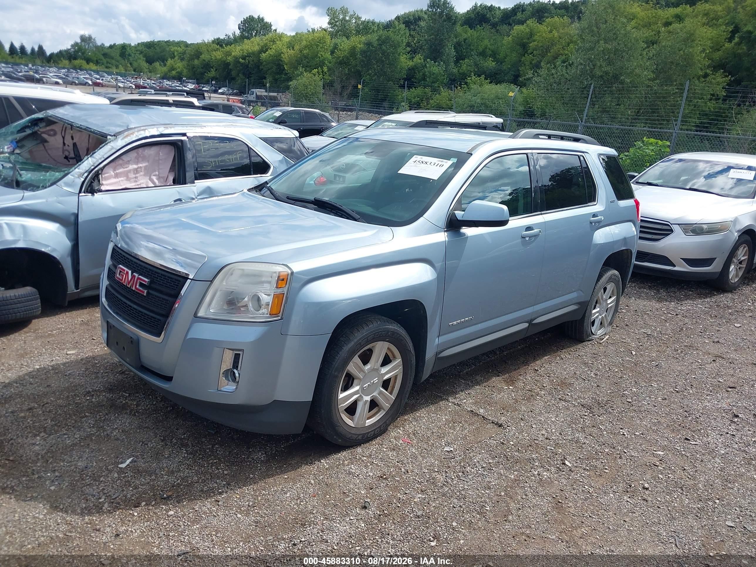 2014 Gmc Terrain Slt-1 Light Blue vin: 2GKALSEK7E6160588