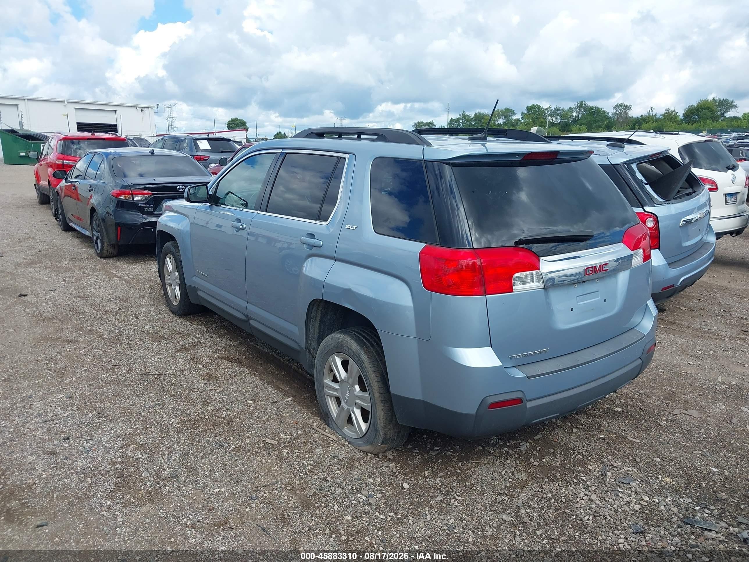 2014 Gmc Terrain Slt-1 Light Blue vin: 2GKALSEK7E6160588