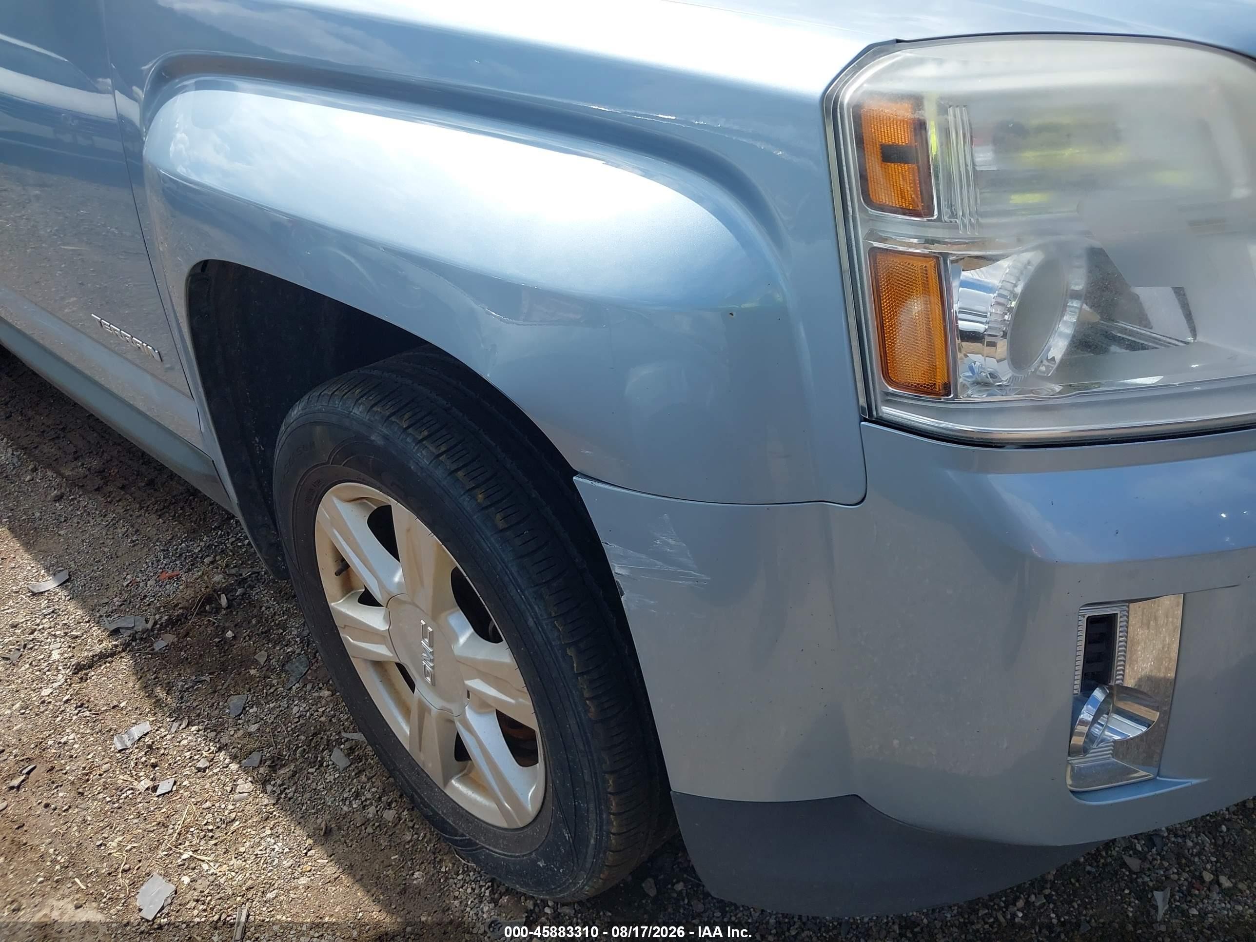 2014 Gmc Terrain Slt-1 Light Blue vin: 2GKALSEK7E6160588