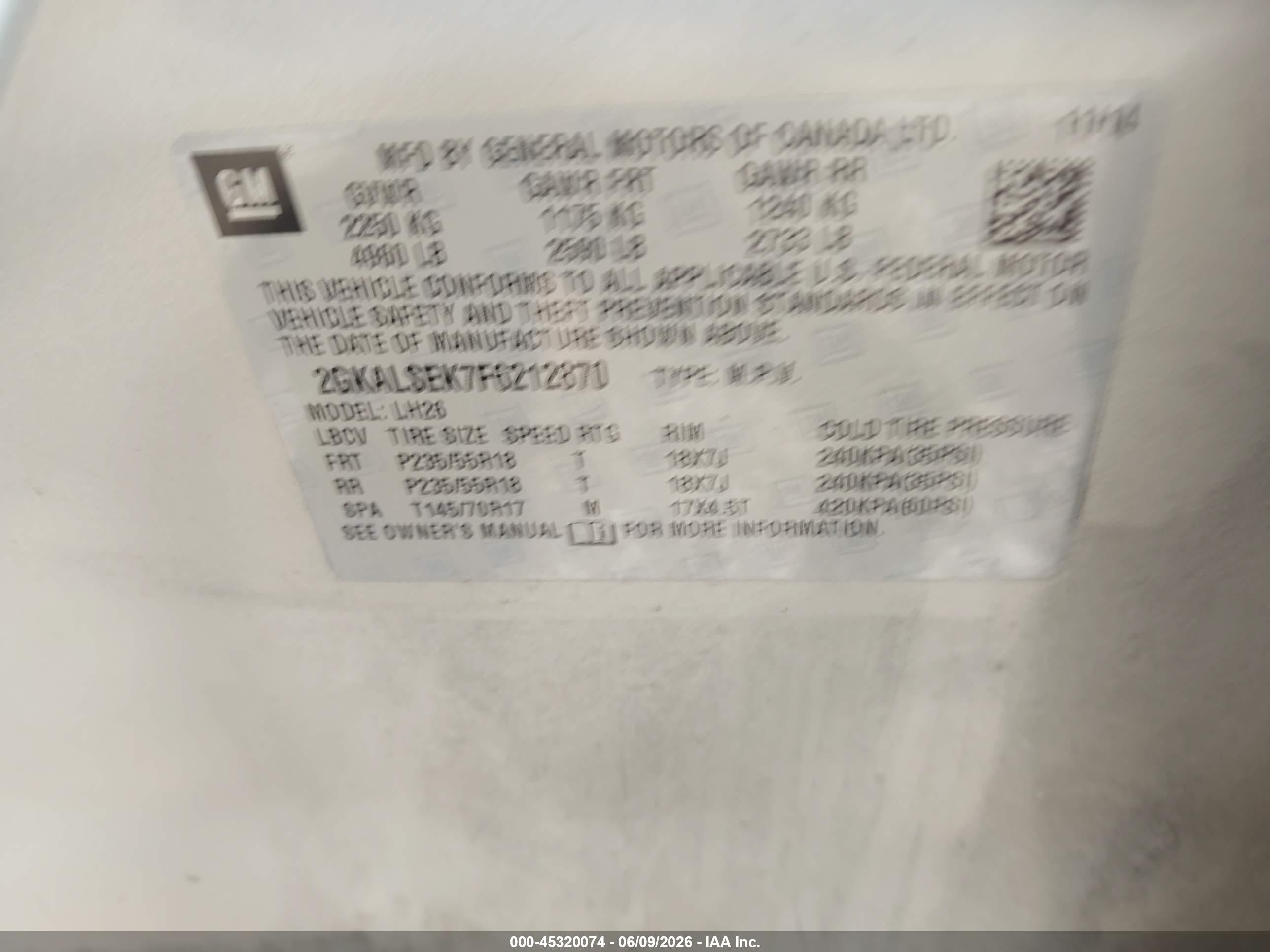 2015 Gmc Terrain Slt-1 Серебряный vin: 2GKALSEK7F6212870