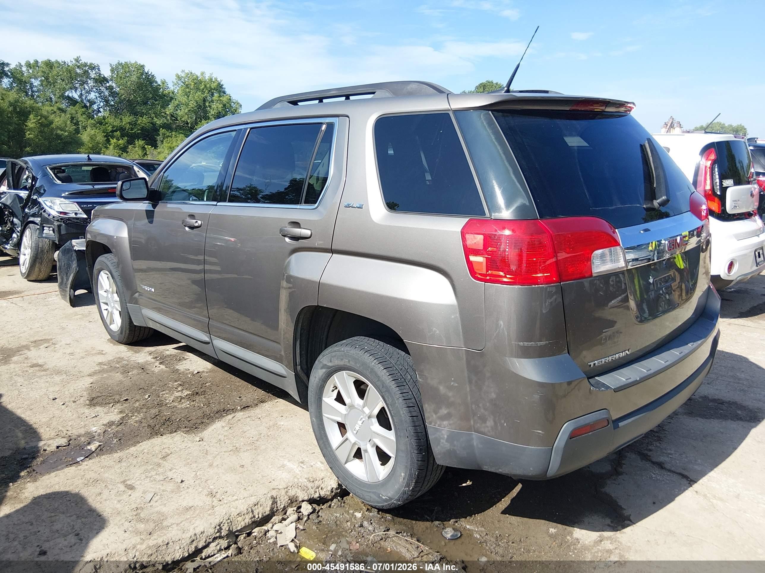 2012 Gmc Terrain Sle-2 Brown vin: 2GKALSEK8C6380366