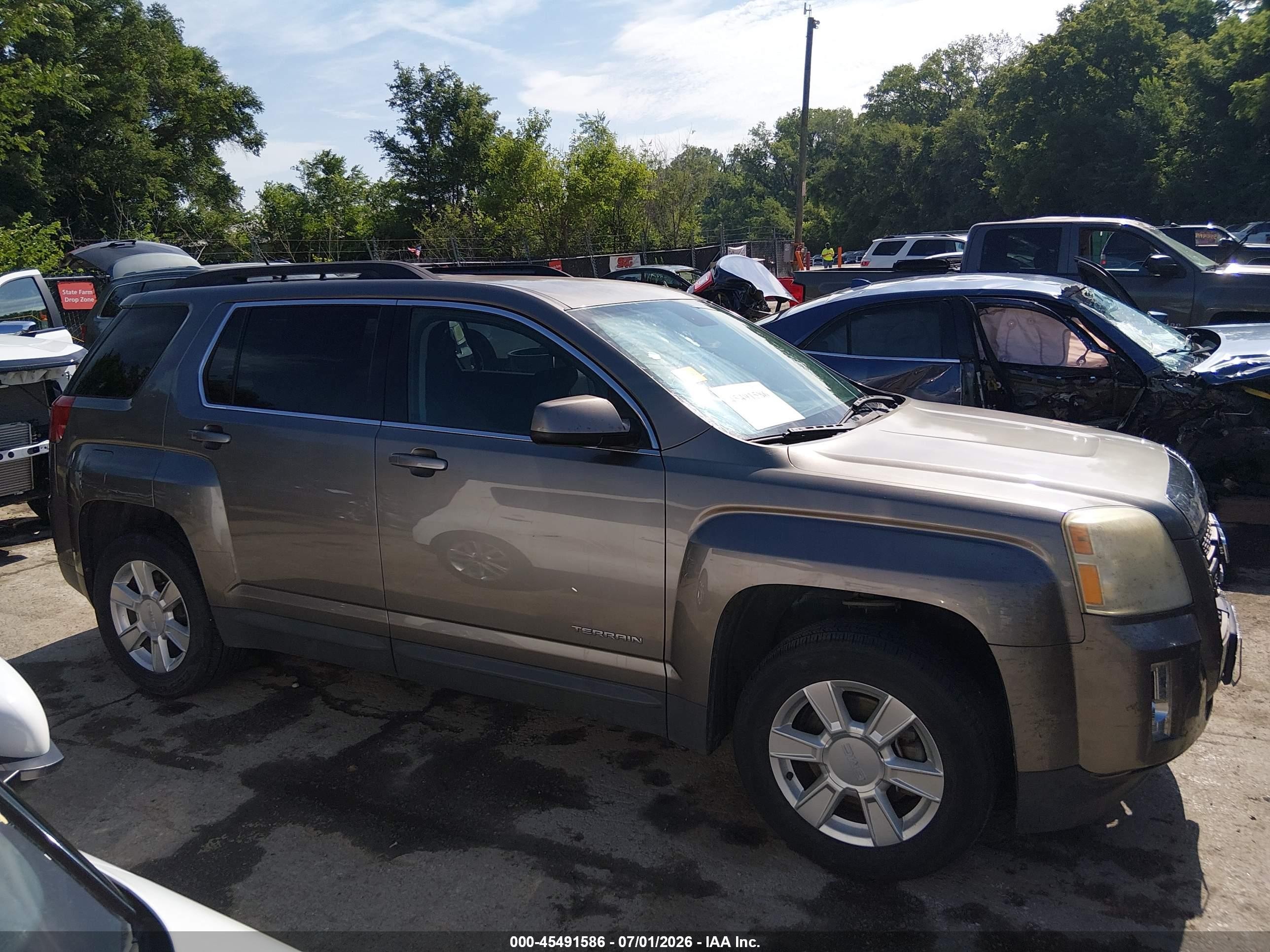 2012 Gmc Terrain Sle-2 Brown vin: 2GKALSEK8C6380366