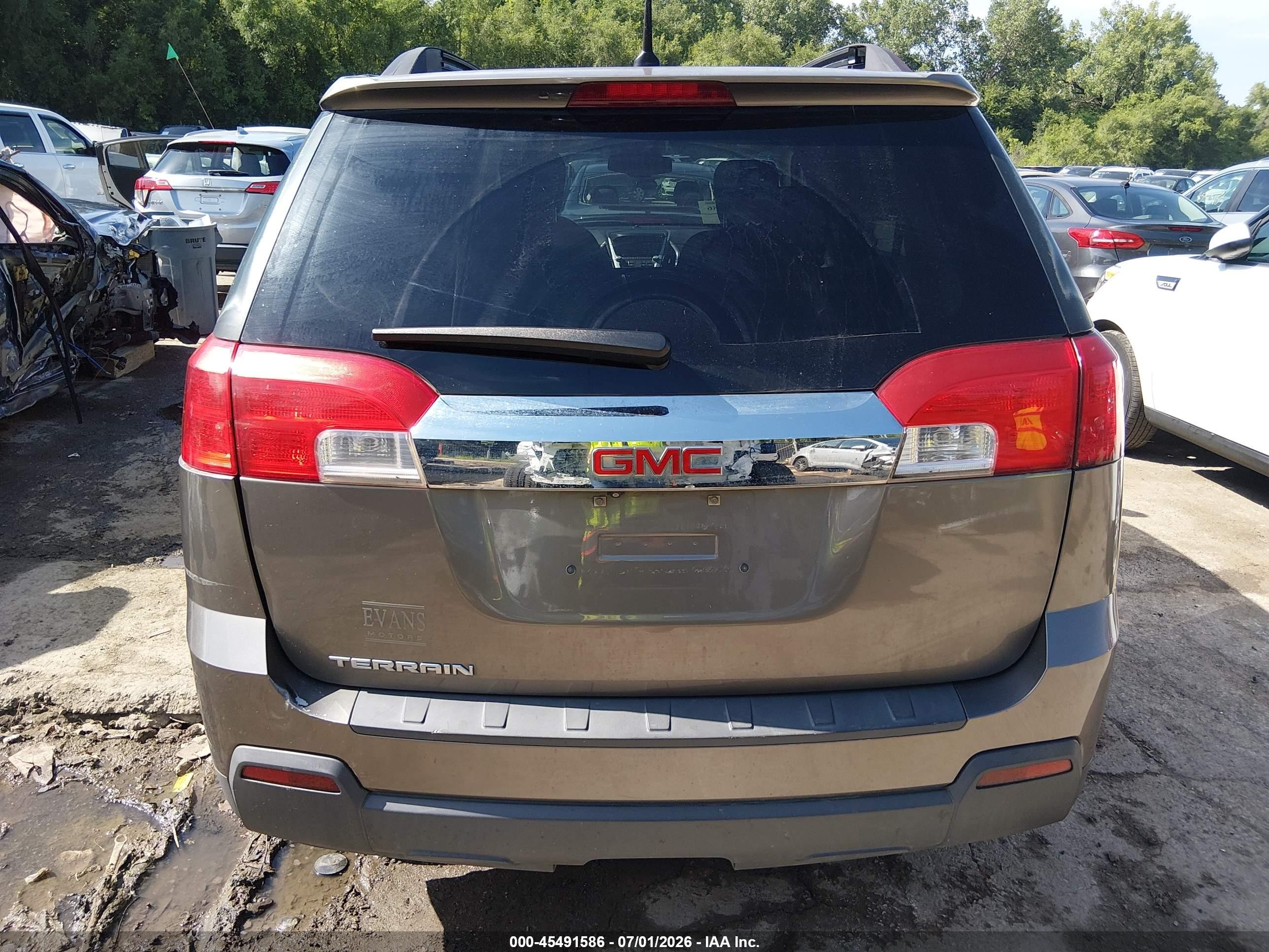 2012 Gmc Terrain Sle-2 Brown vin: 2GKALSEK8C6380366