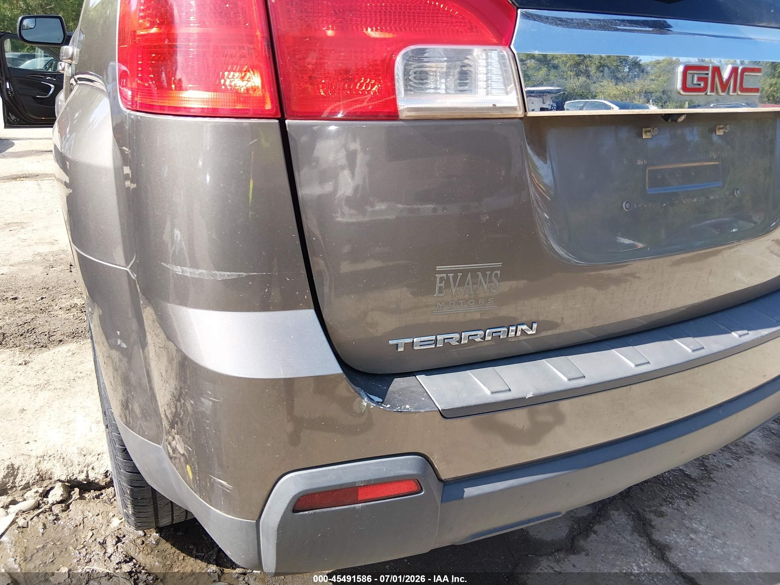 2012 Gmc Terrain Sle-2 Brown vin: 2GKALSEK8C6380366