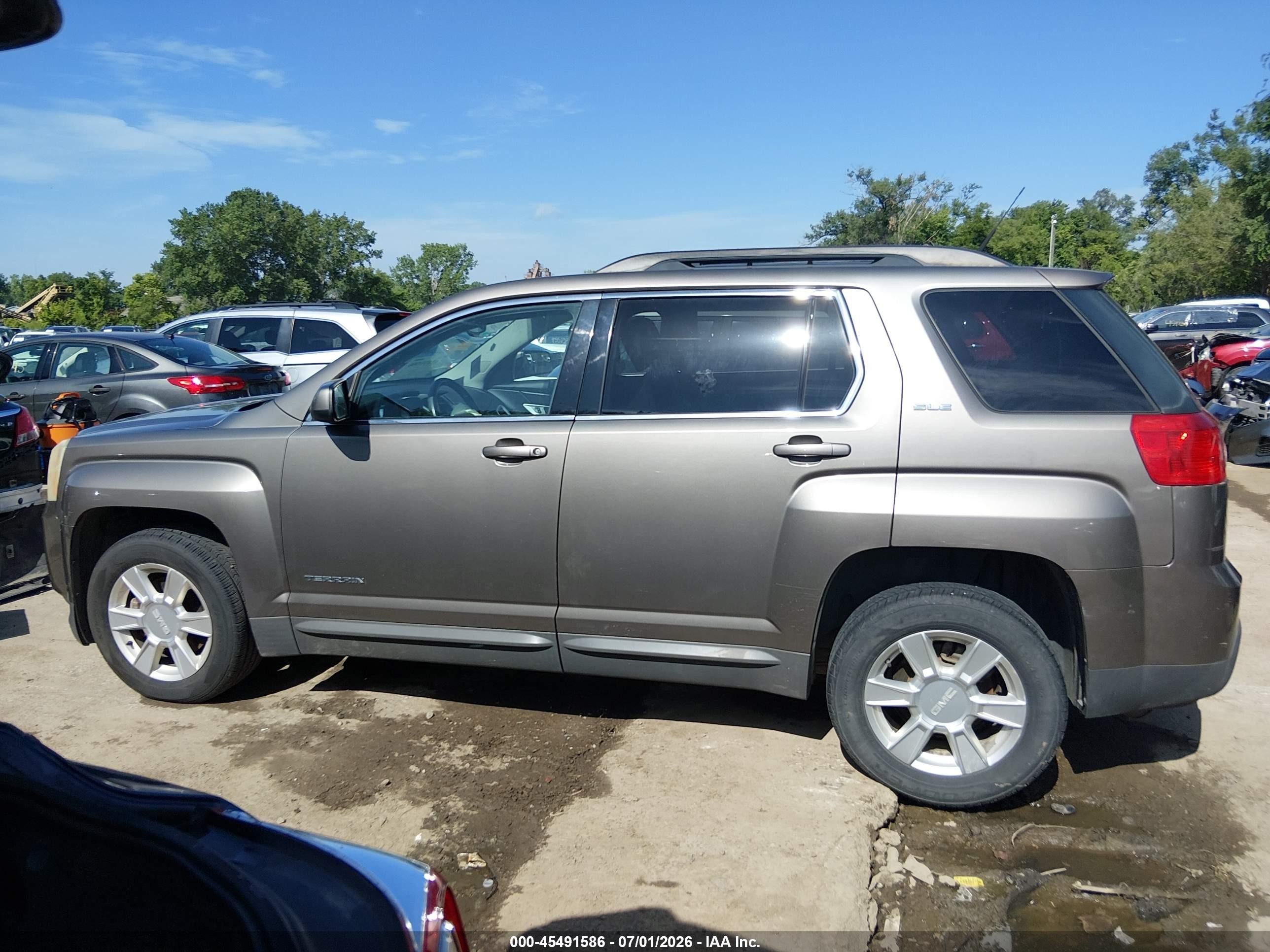 2012 Gmc Terrain Sle-2 Brown vin: 2GKALSEK8C6380366