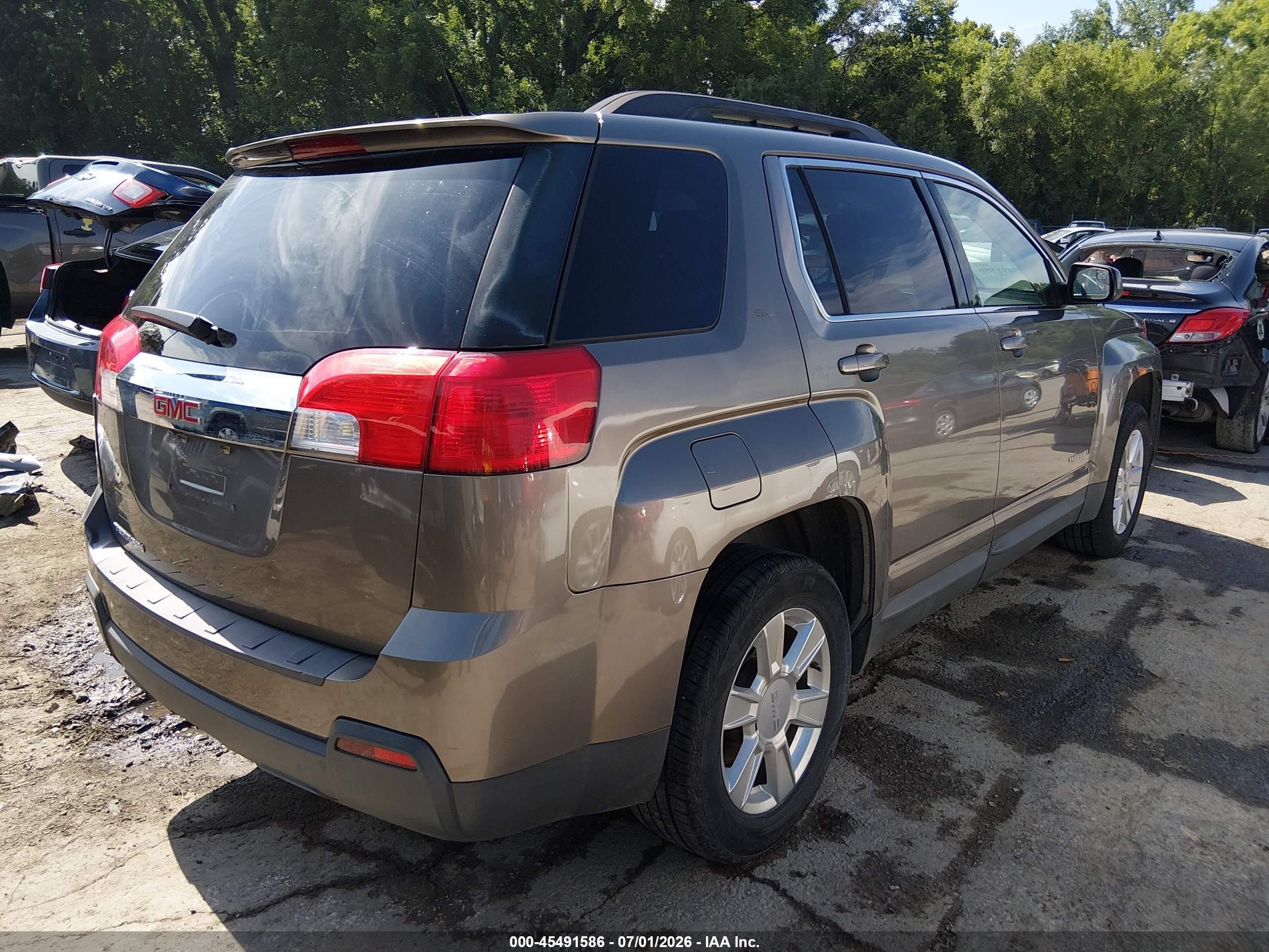 2012 Gmc Terrain Sle-2 Brown vin: 2GKALSEK8C6380366