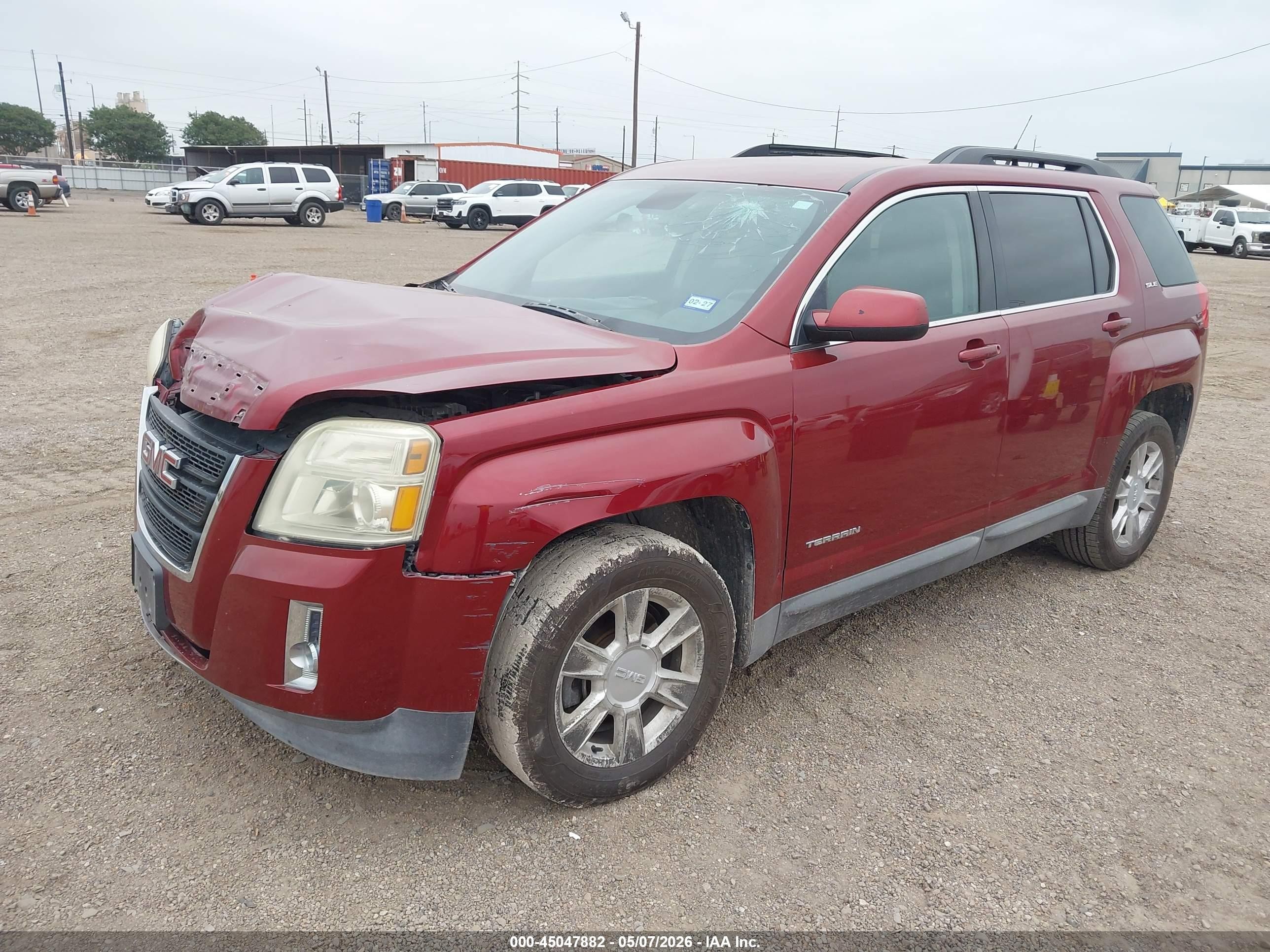 2012 Gmc Terrain Sle-2 Red vin: 2GKALSEK8C6389486