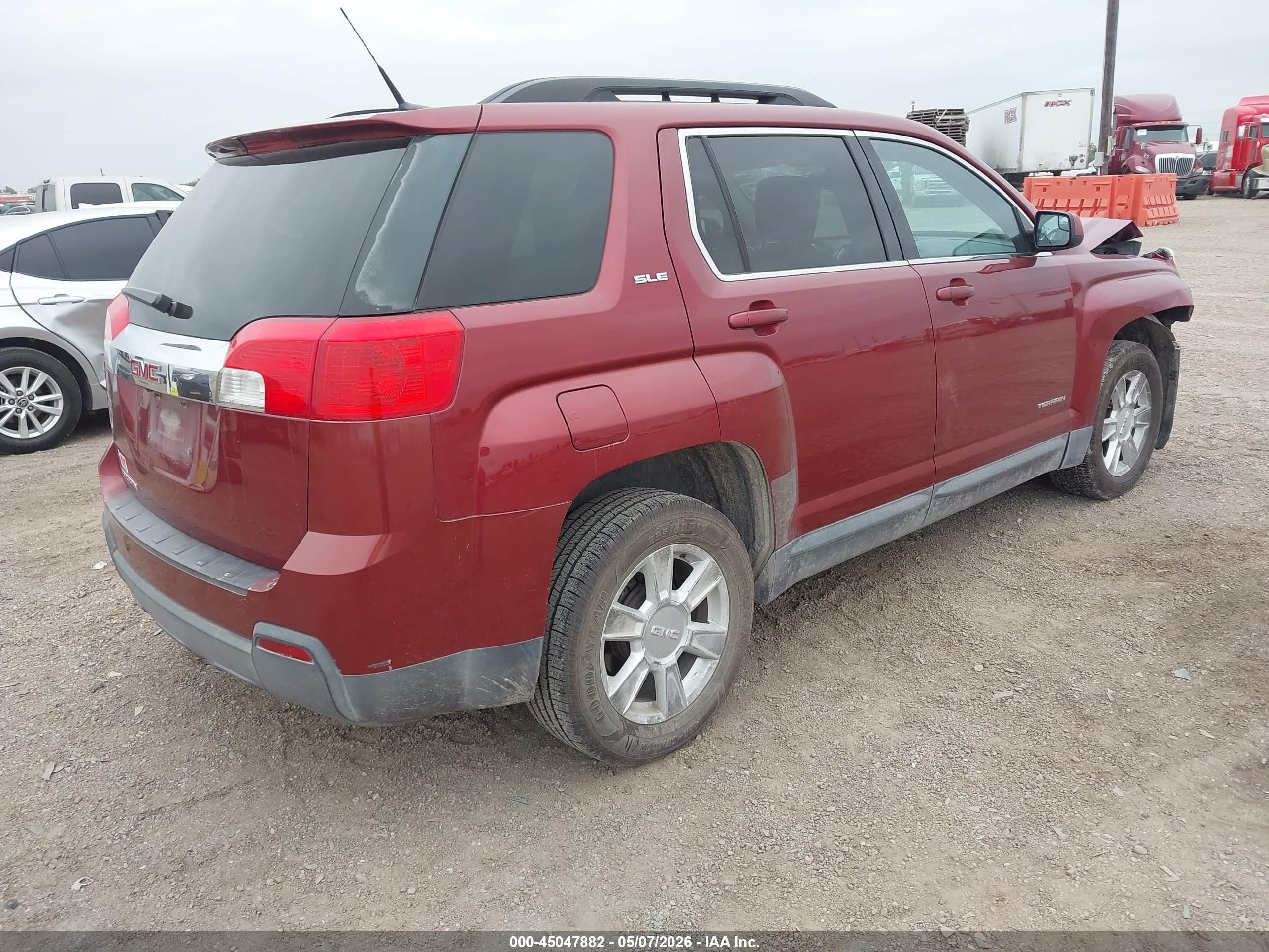 2012 Gmc Terrain Sle-2 Red vin: 2GKALSEK8C6389486