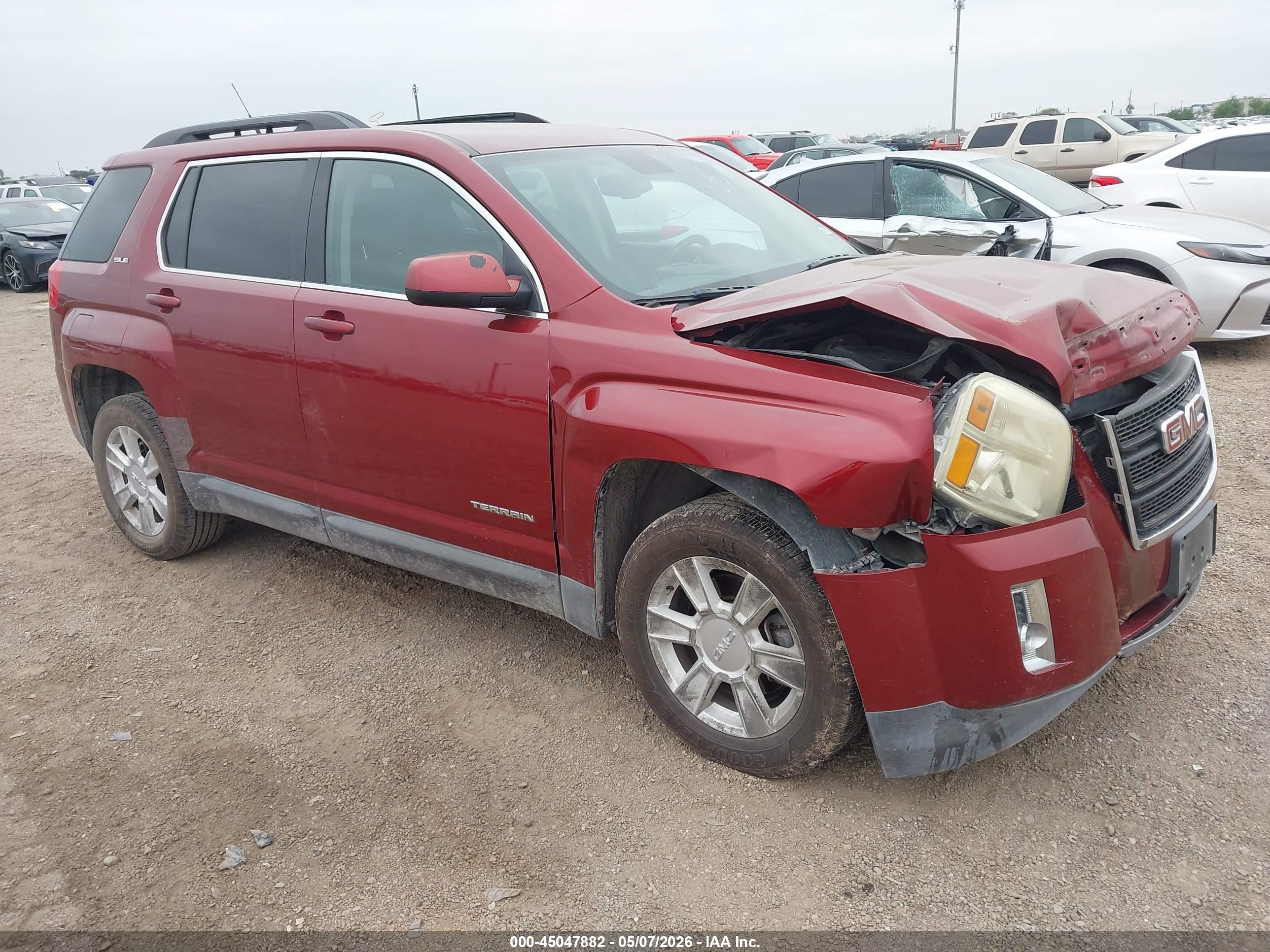 2012 Gmc Terrain Sle-2 Red vin: 2GKALSEK8C6389486