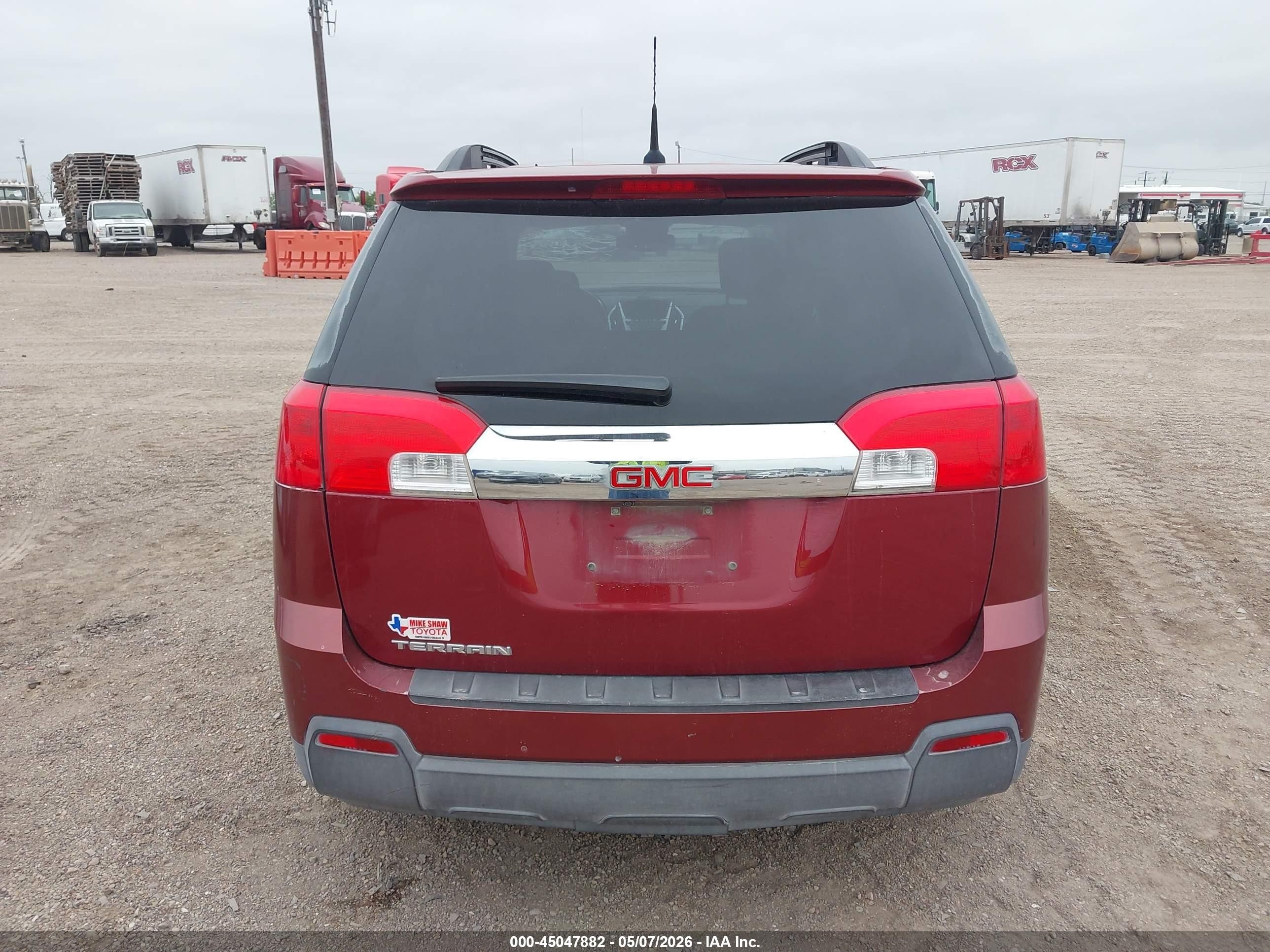 2012 Gmc Terrain Sle-2 Red vin: 2GKALSEK8C6389486