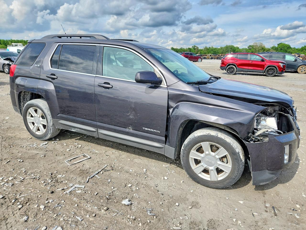 2013 Gmc Terrain Sle Gray vin: 2GKALSEK8D6127372