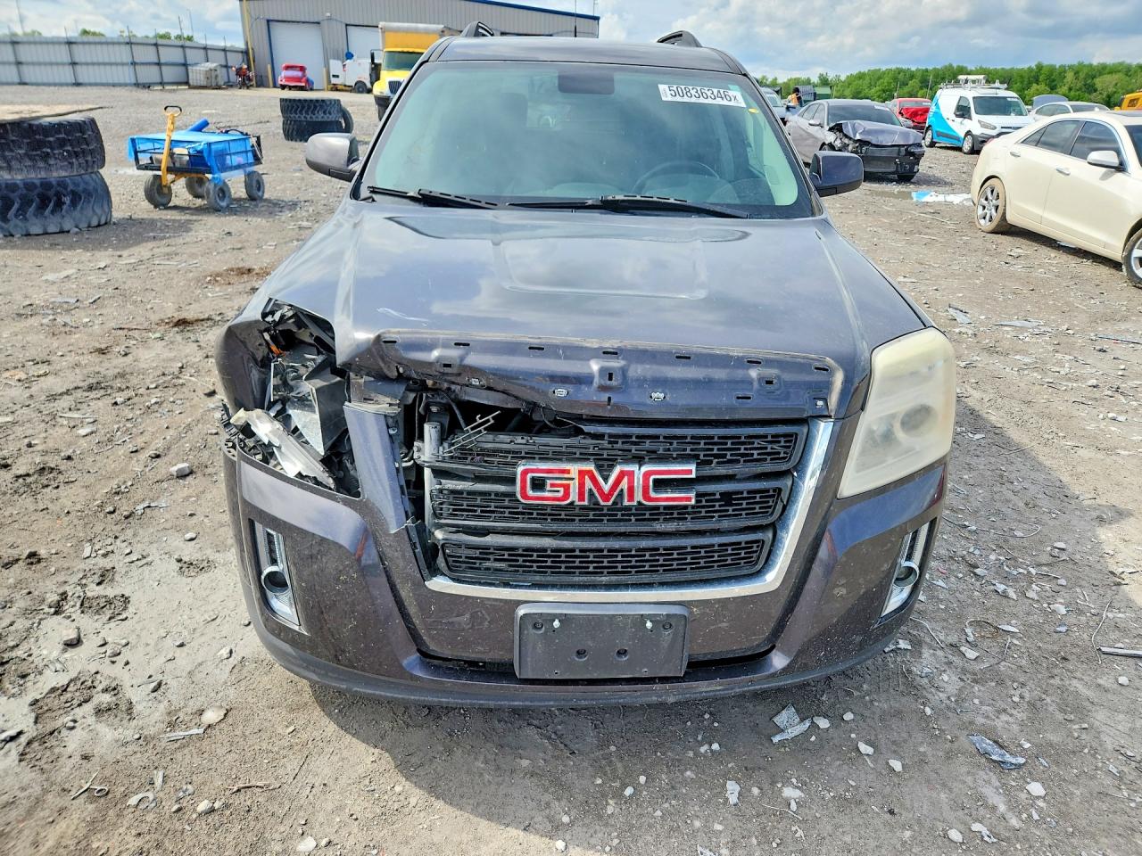 2013 Gmc Terrain Sle Gray vin: 2GKALSEK8D6127372
