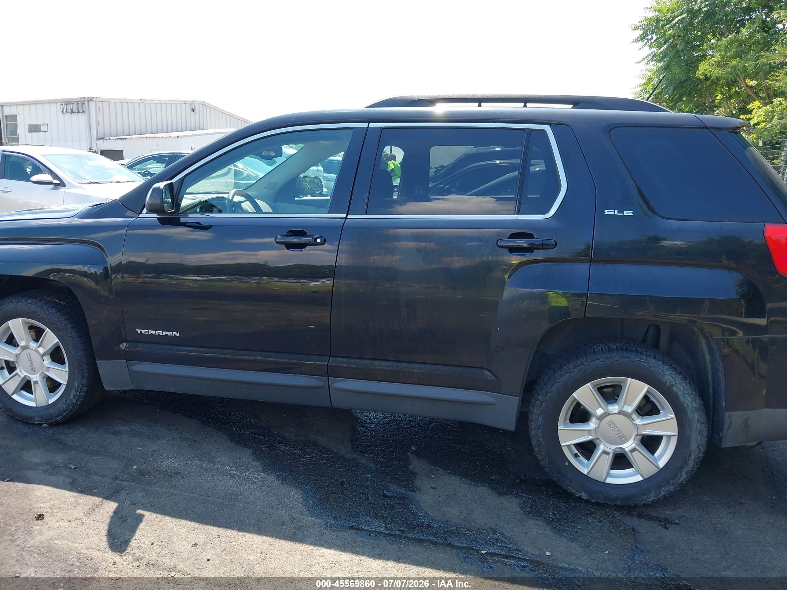 2013 Gmc Terrain Sle-2 Black vin: 2GKALSEK8D6253148