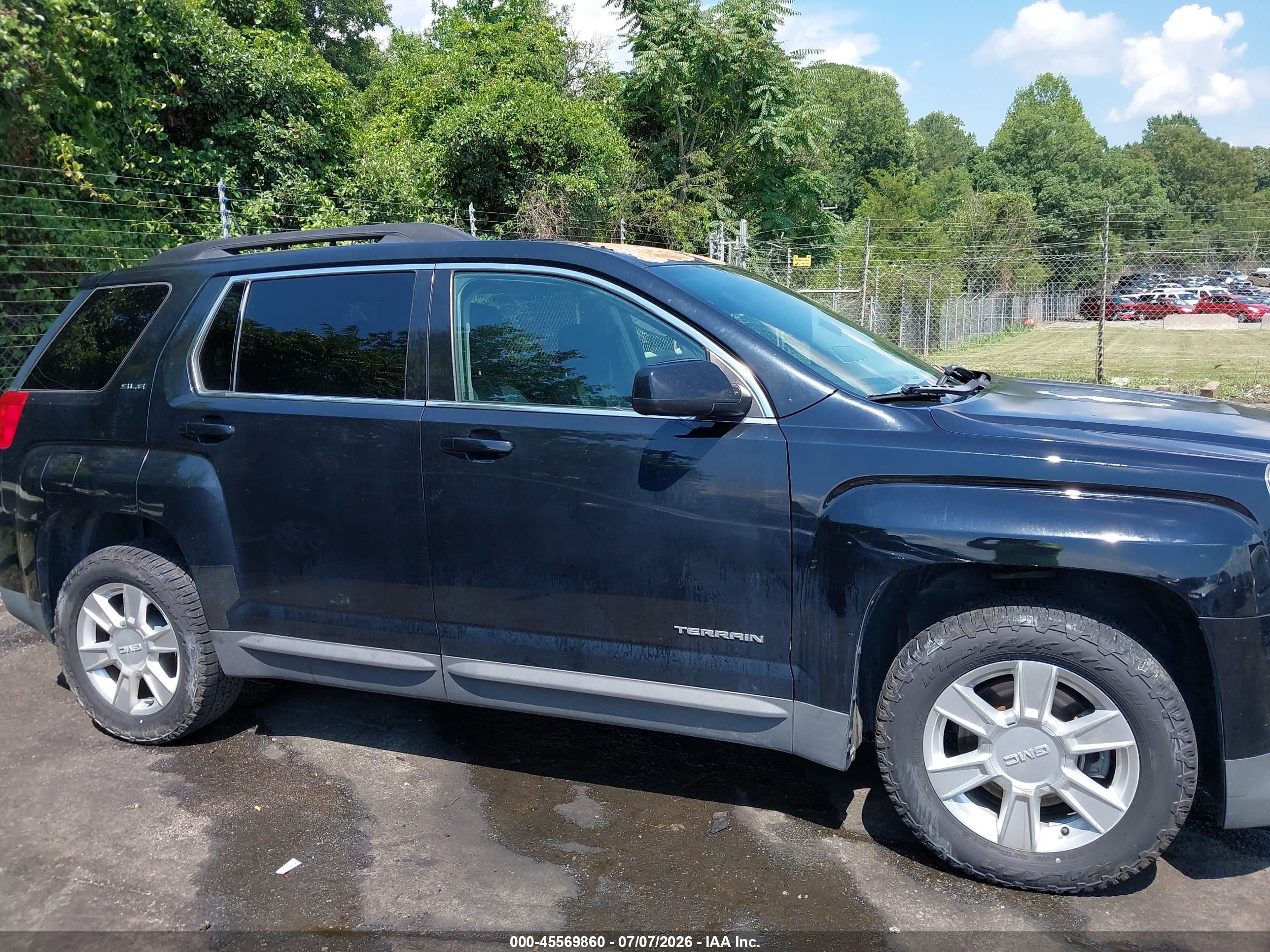 2013 Gmc Terrain Sle-2 Black vin: 2GKALSEK8D6253148