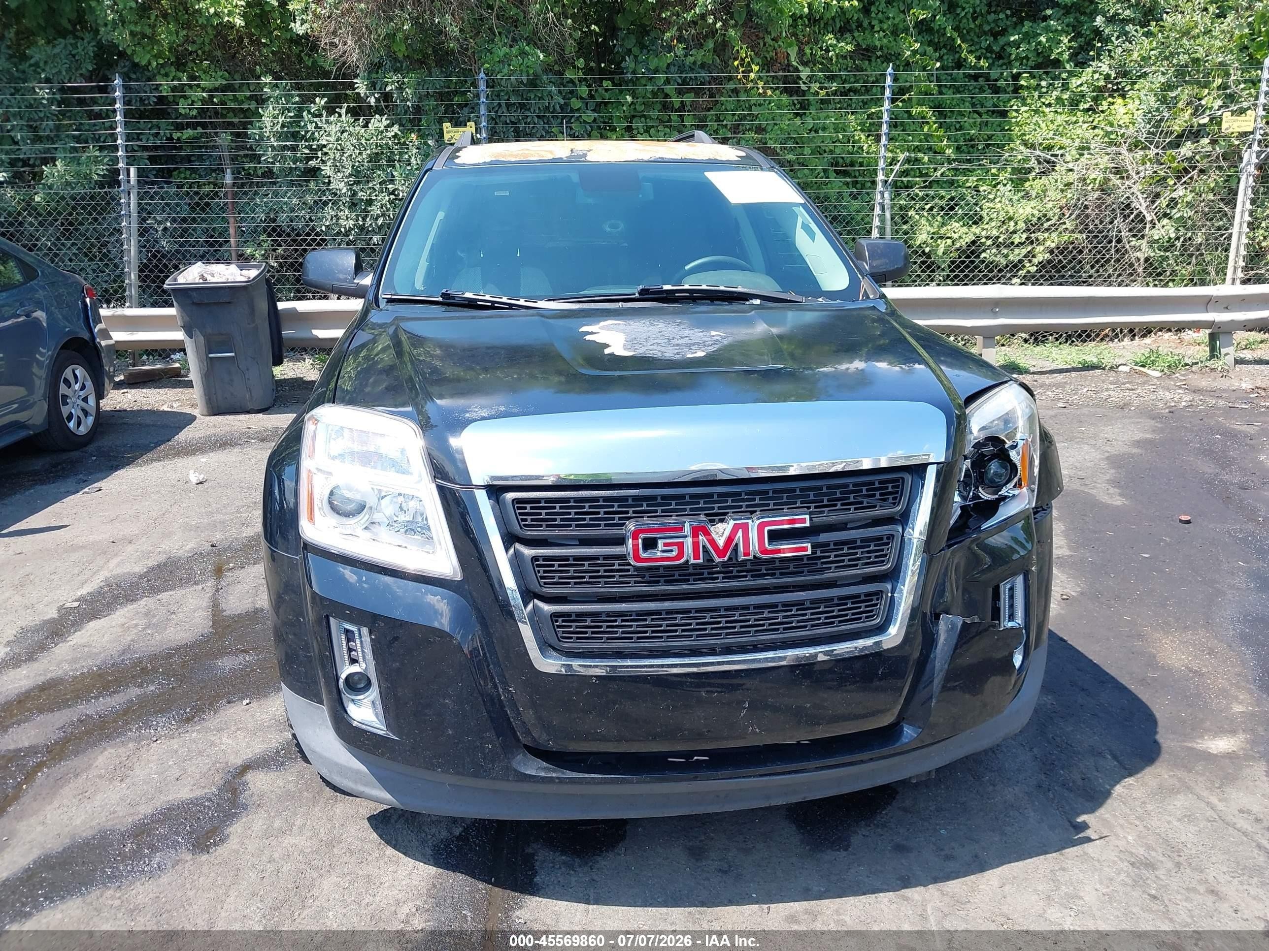 2013 Gmc Terrain Sle-2 Black vin: 2GKALSEK8D6253148
