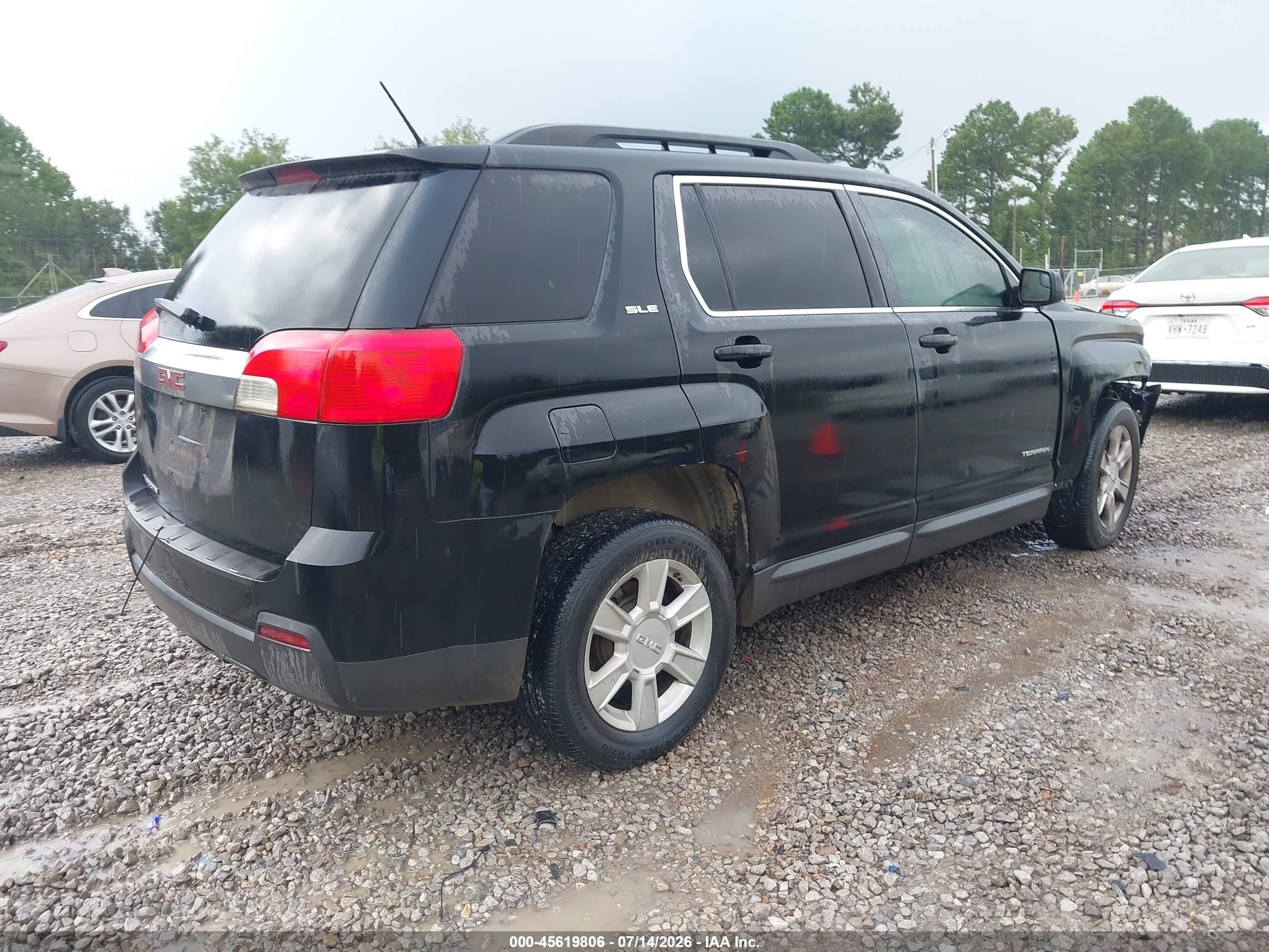 2013 Gmc Terrain Sle-2 Black vin: 2GKALSEK8D6277062