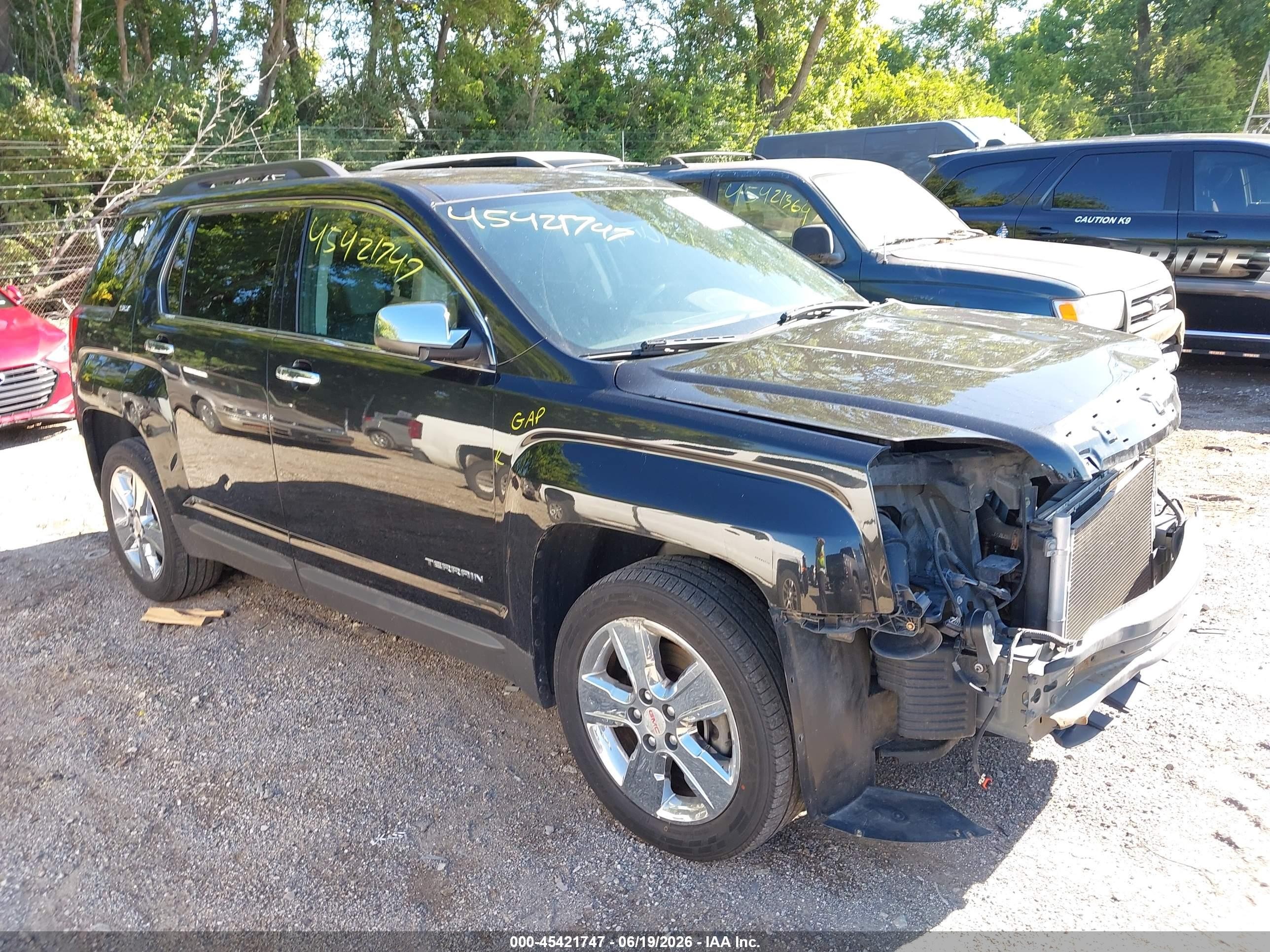 2014 Gmc Terrain Slt-1 Black vin: 2GKALSEK8E6364347