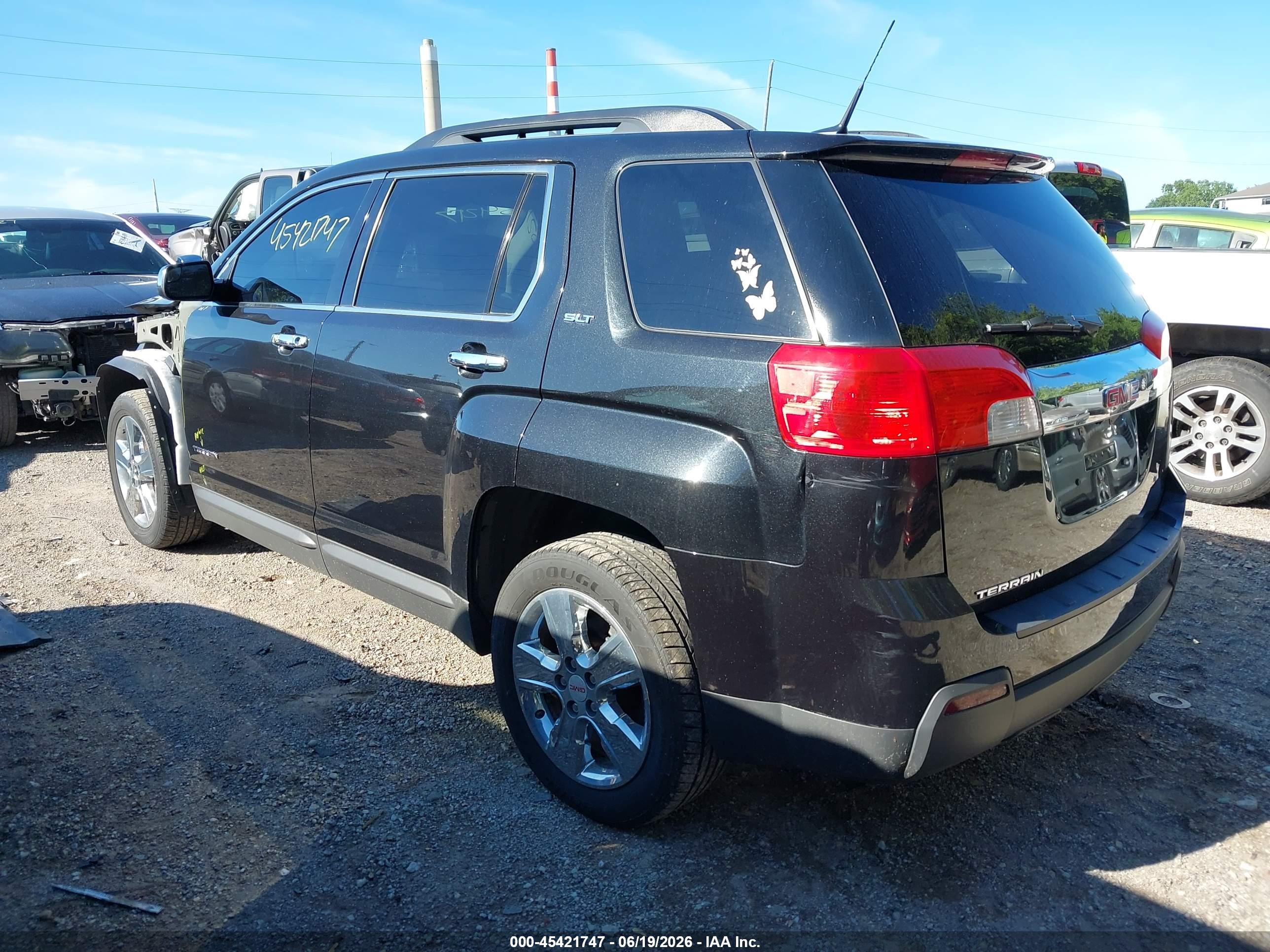 2014 Gmc Terrain Slt-1 Black vin: 2GKALSEK8E6364347