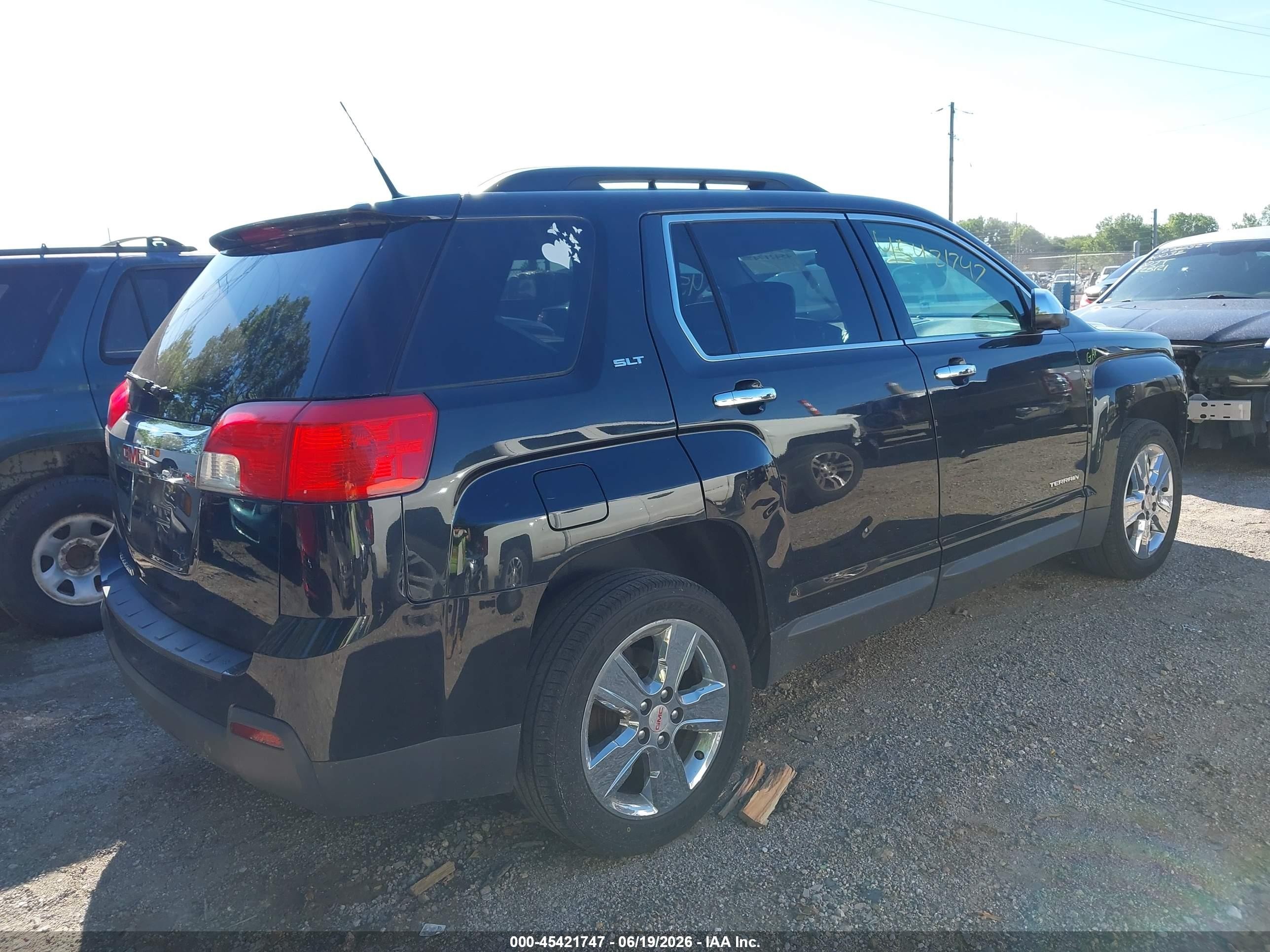 2014 Gmc Terrain Slt-1 Black vin: 2GKALSEK8E6364347