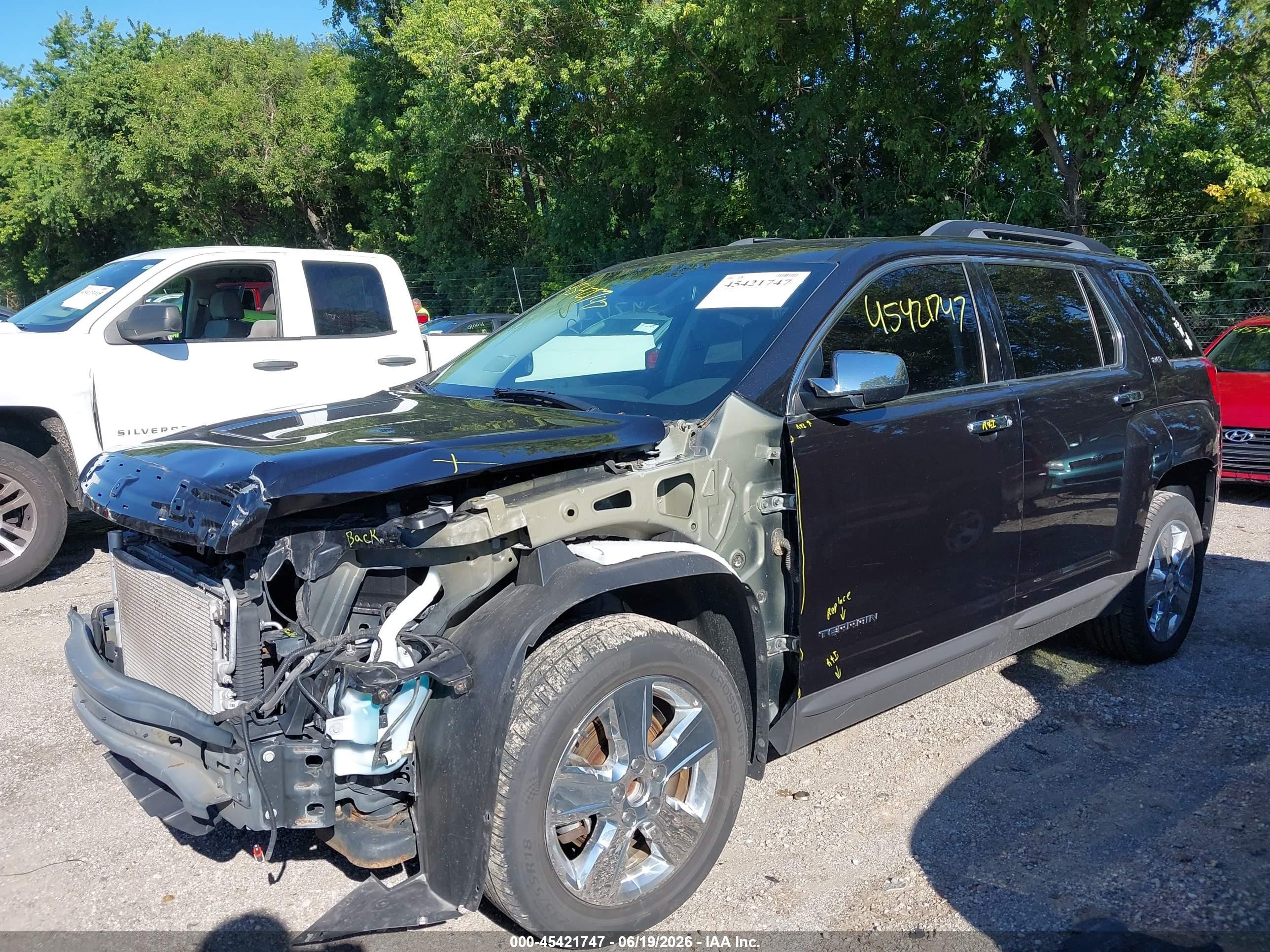 2014 Gmc Terrain Slt-1 Black vin: 2GKALSEK8E6364347