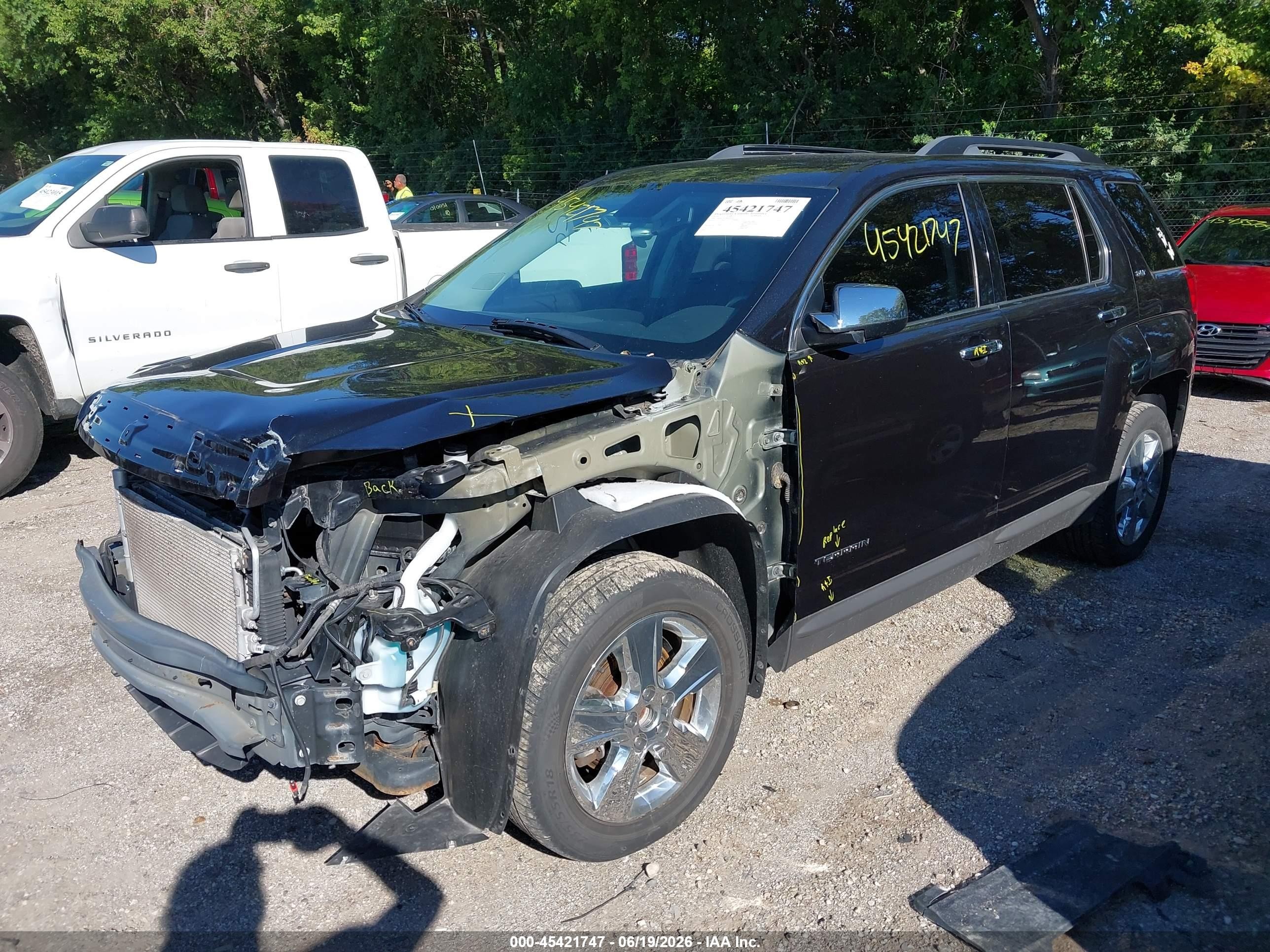 2014 Gmc Terrain Slt-1 Black vin: 2GKALSEK8E6364347