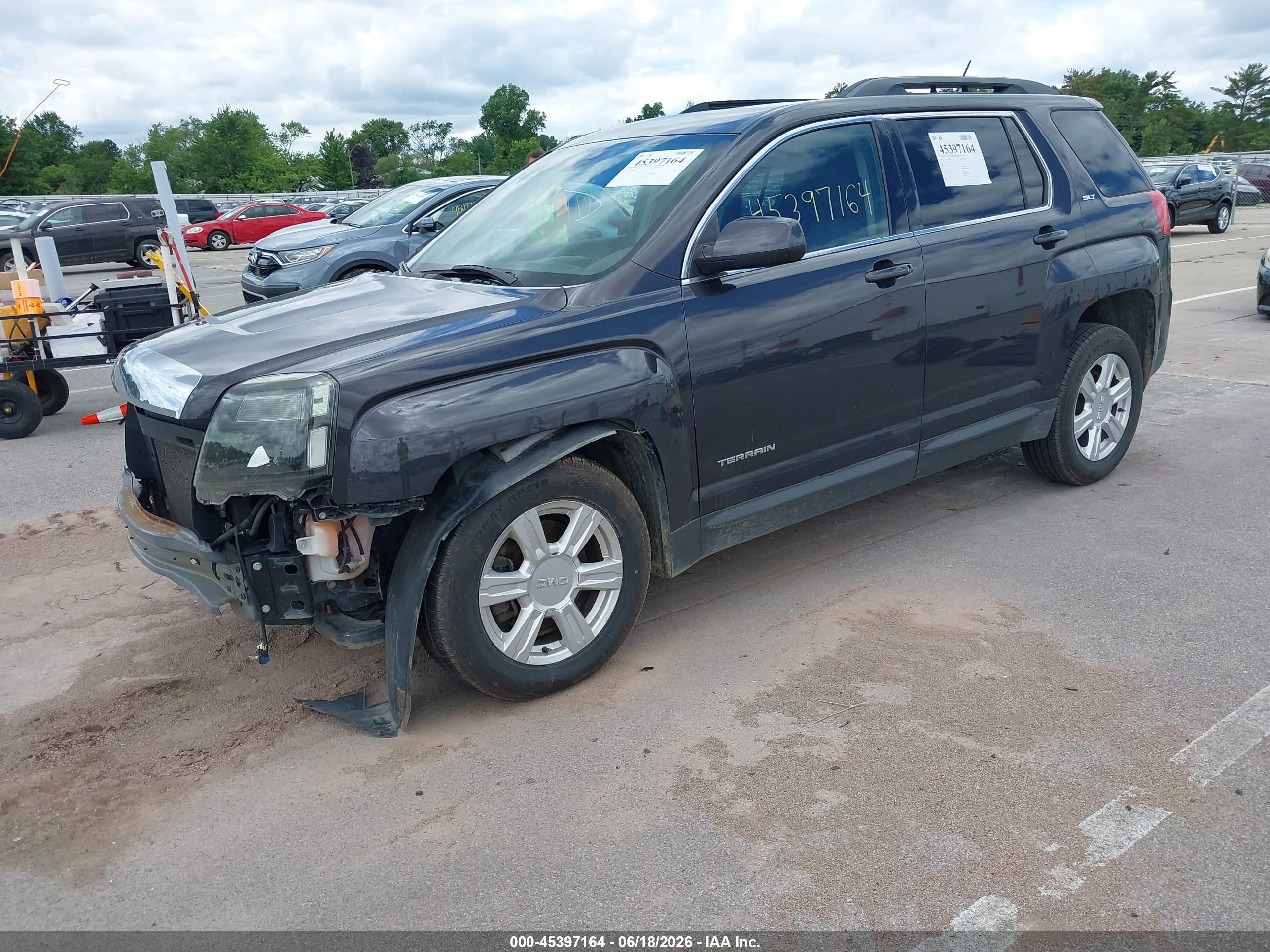 2015 Gmc Terrain Slt-1 Black vin: 2GKALSEK8F6162271