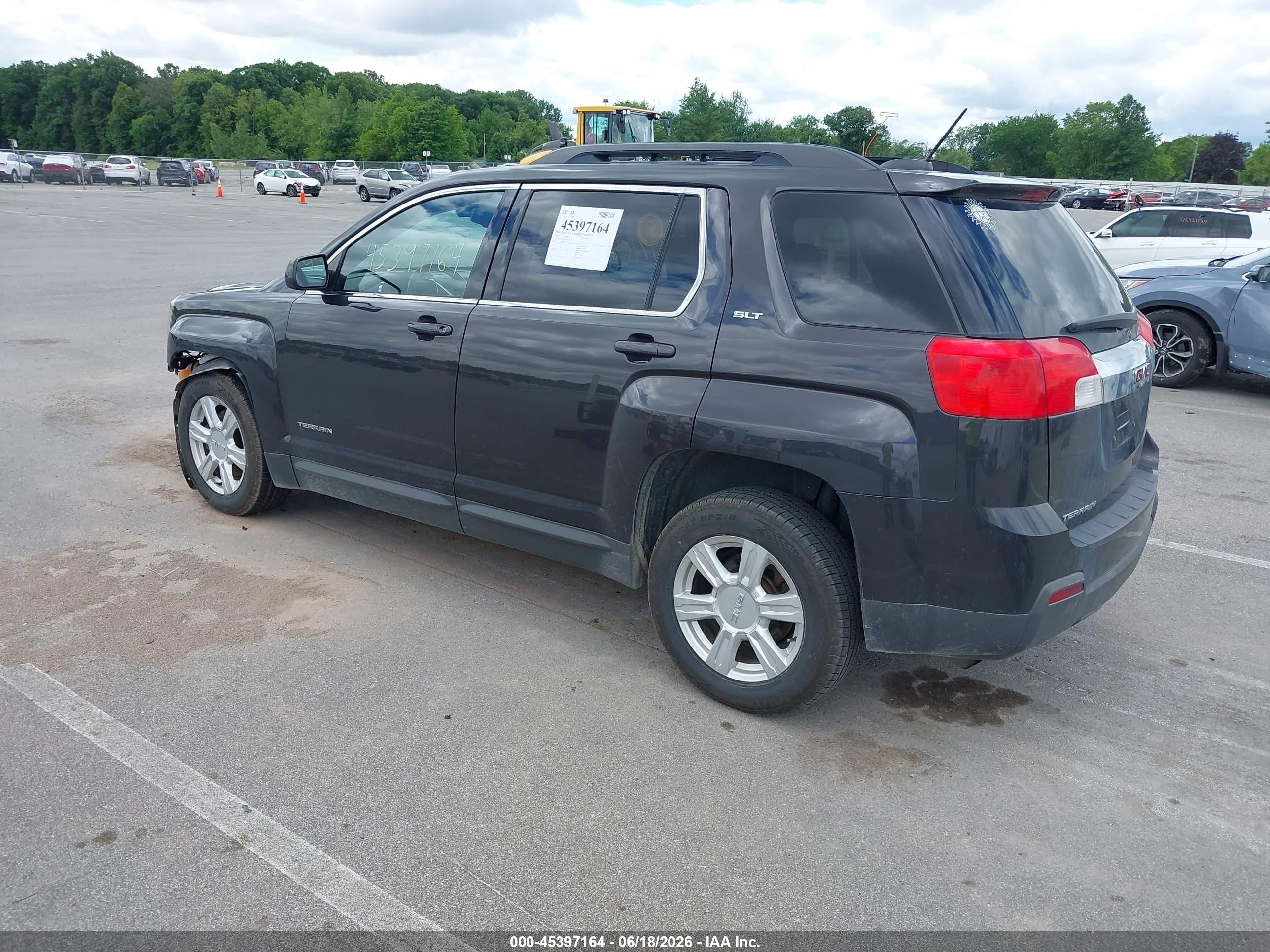2015 Gmc Terrain Slt-1 Black vin: 2GKALSEK8F6162271