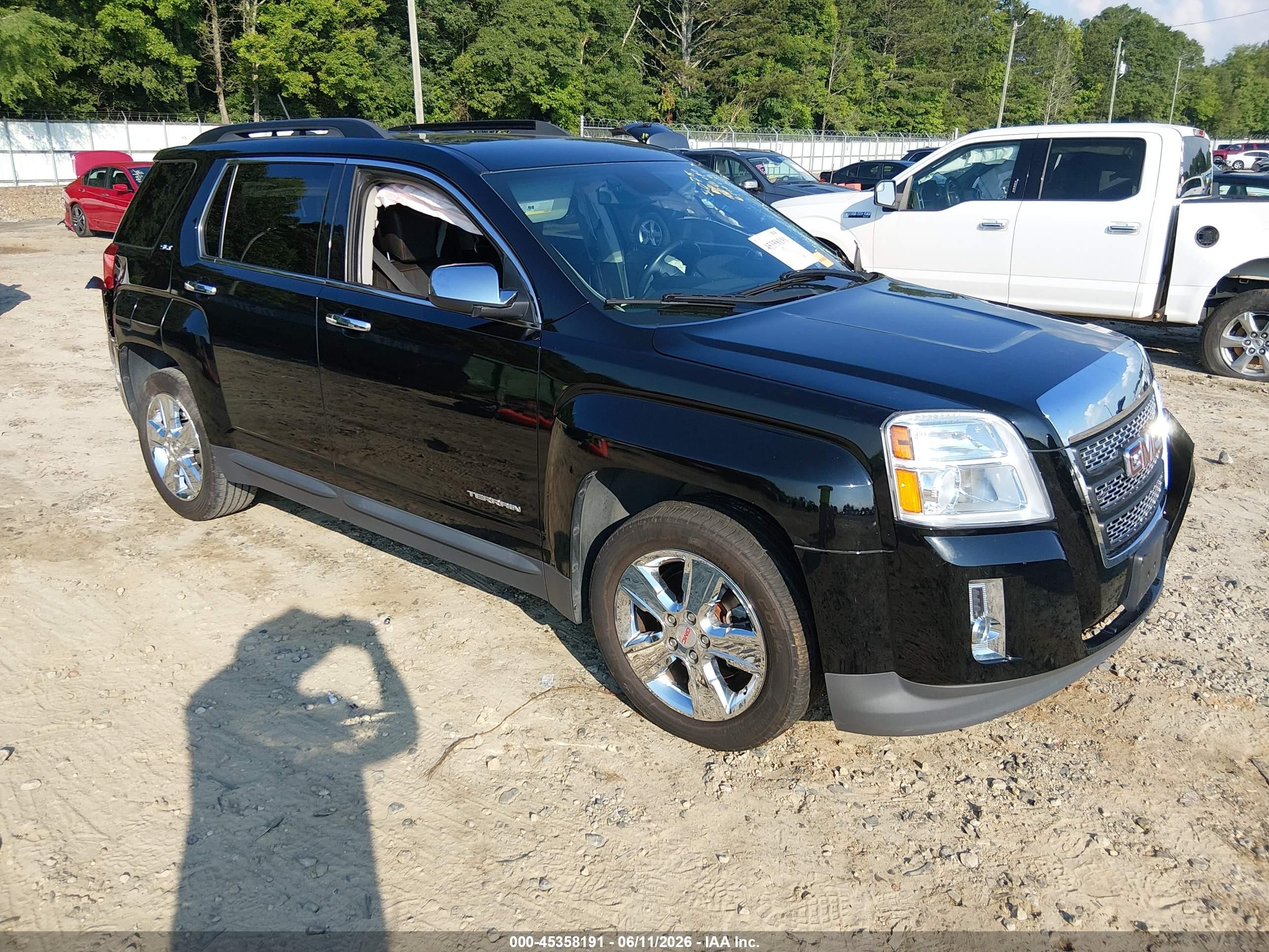 2015 Gmc Terrain Slt-1 Black vin: 2GKALSEK8F6300715