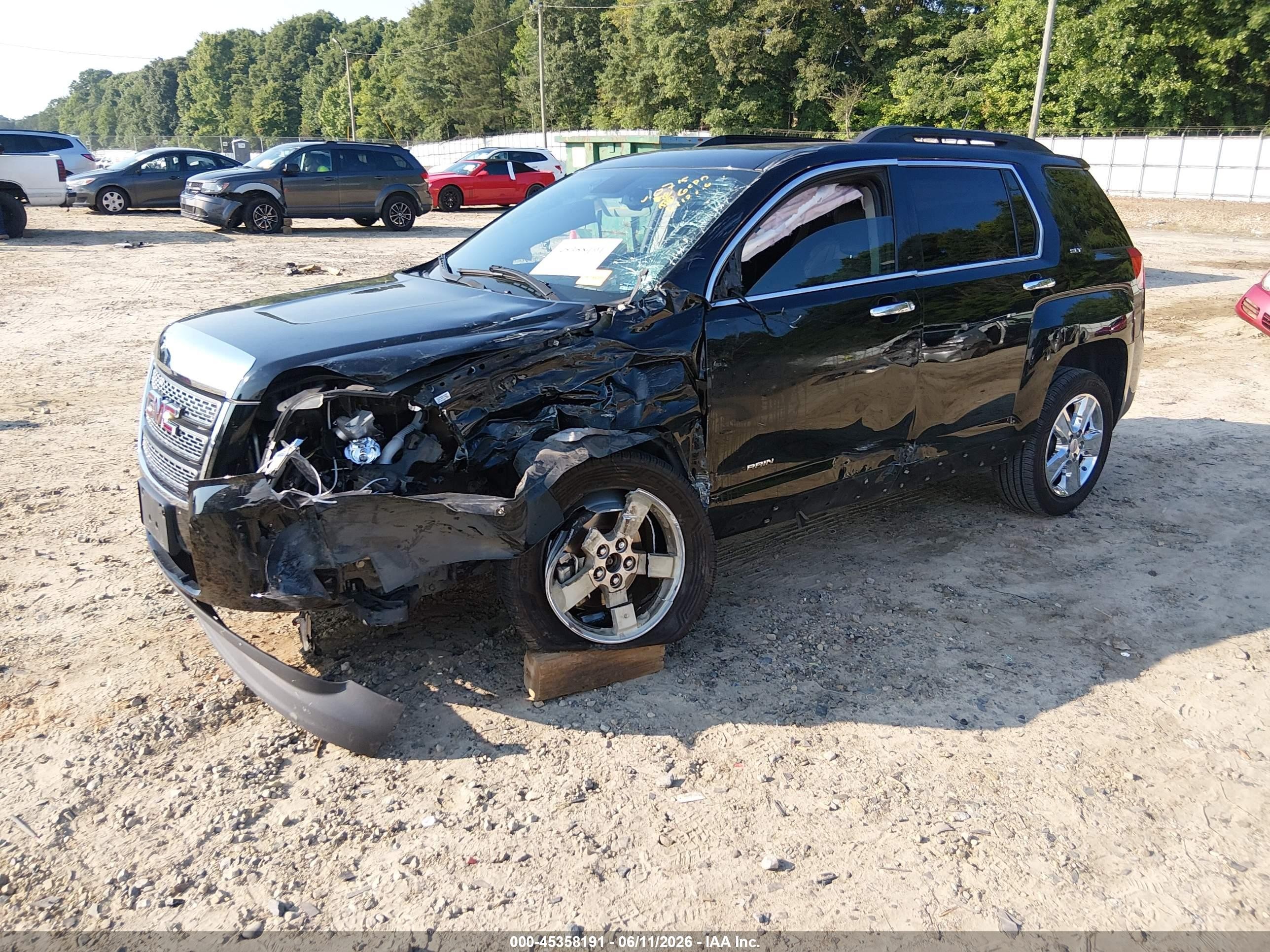 2015 Gmc Terrain Slt-1 Black vin: 2GKALSEK8F6300715