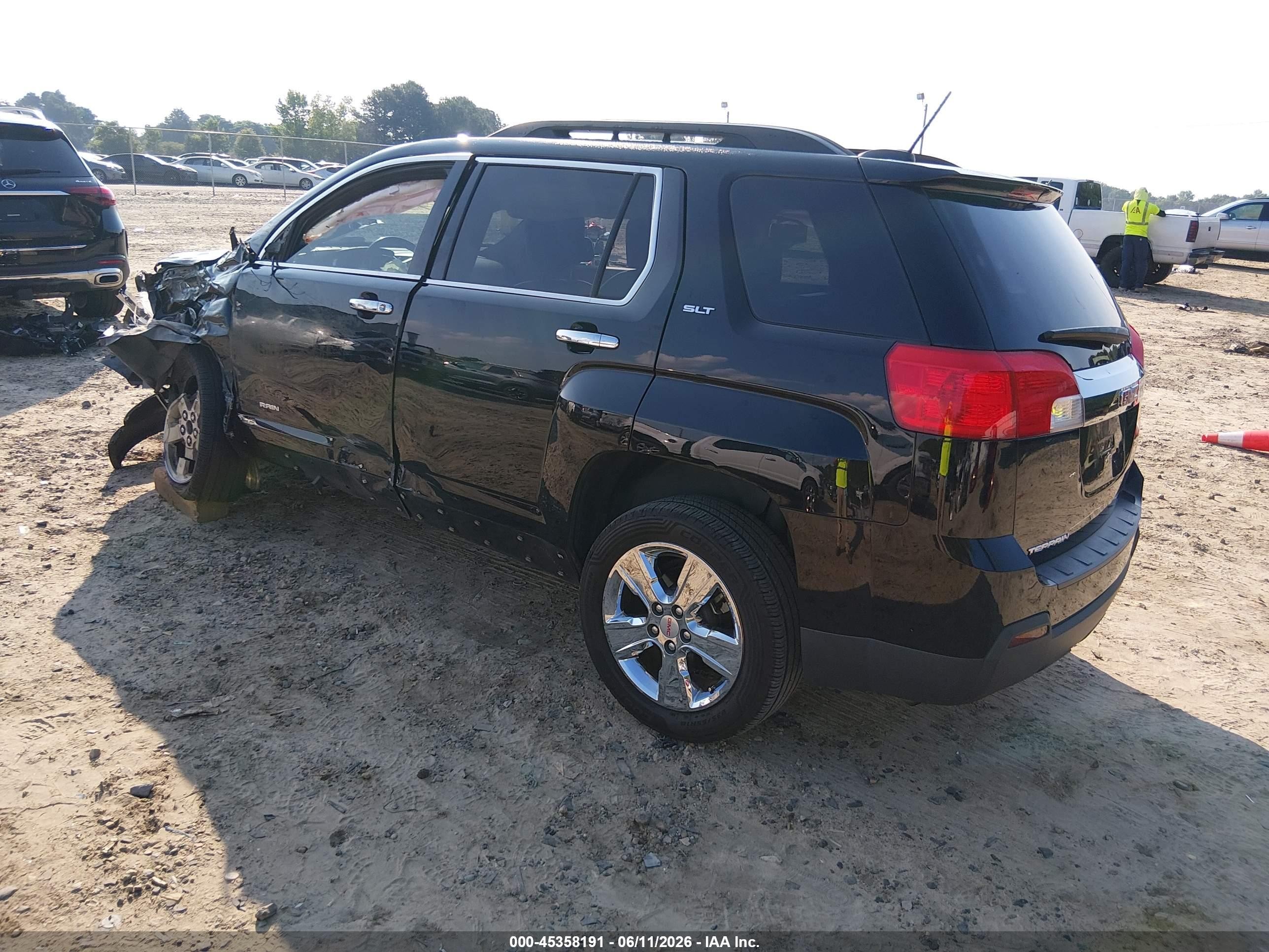 2015 Gmc Terrain Slt-1 Black vin: 2GKALSEK8F6300715