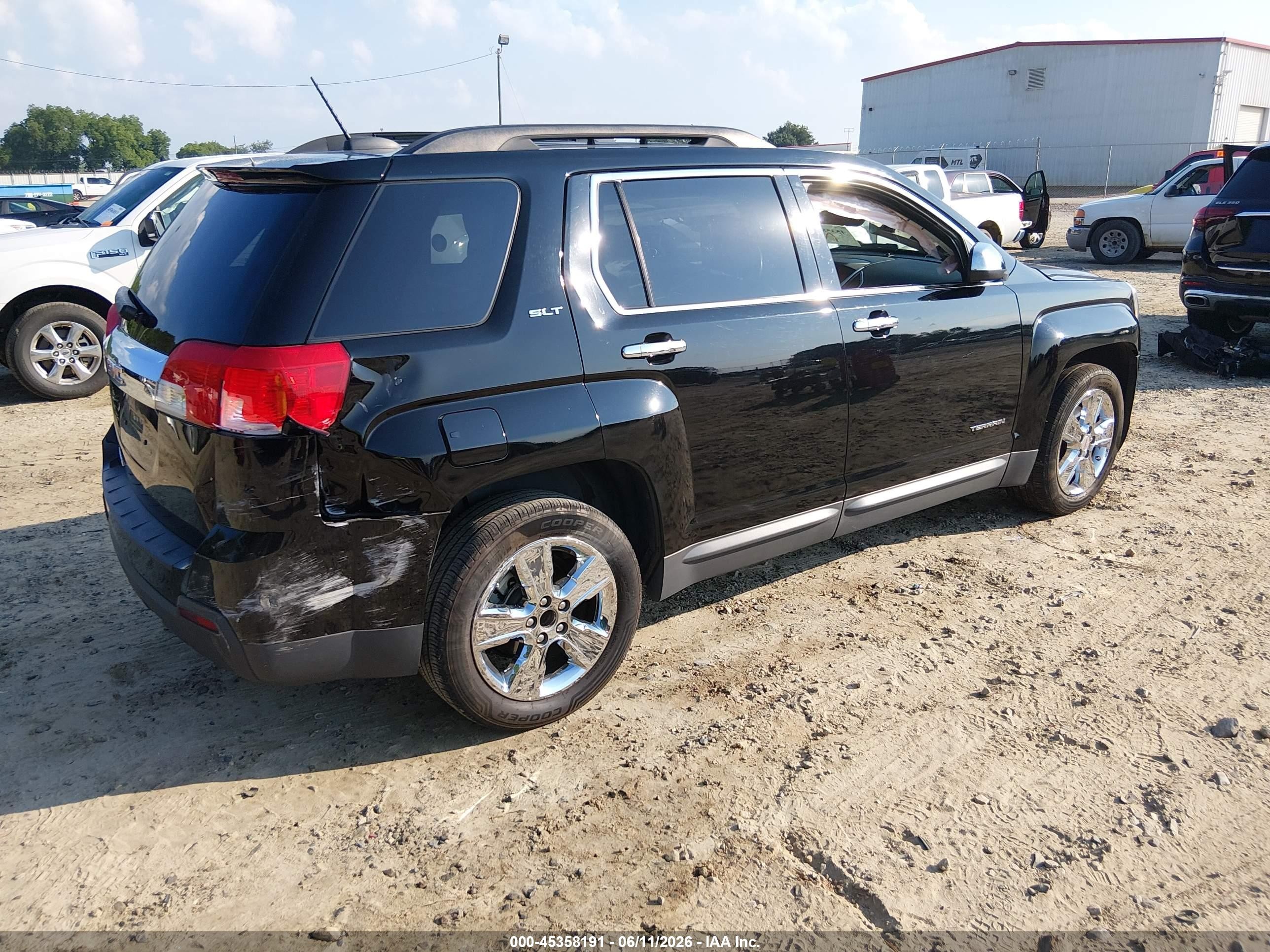 2015 Gmc Terrain Slt-1 Black vin: 2GKALSEK8F6300715
