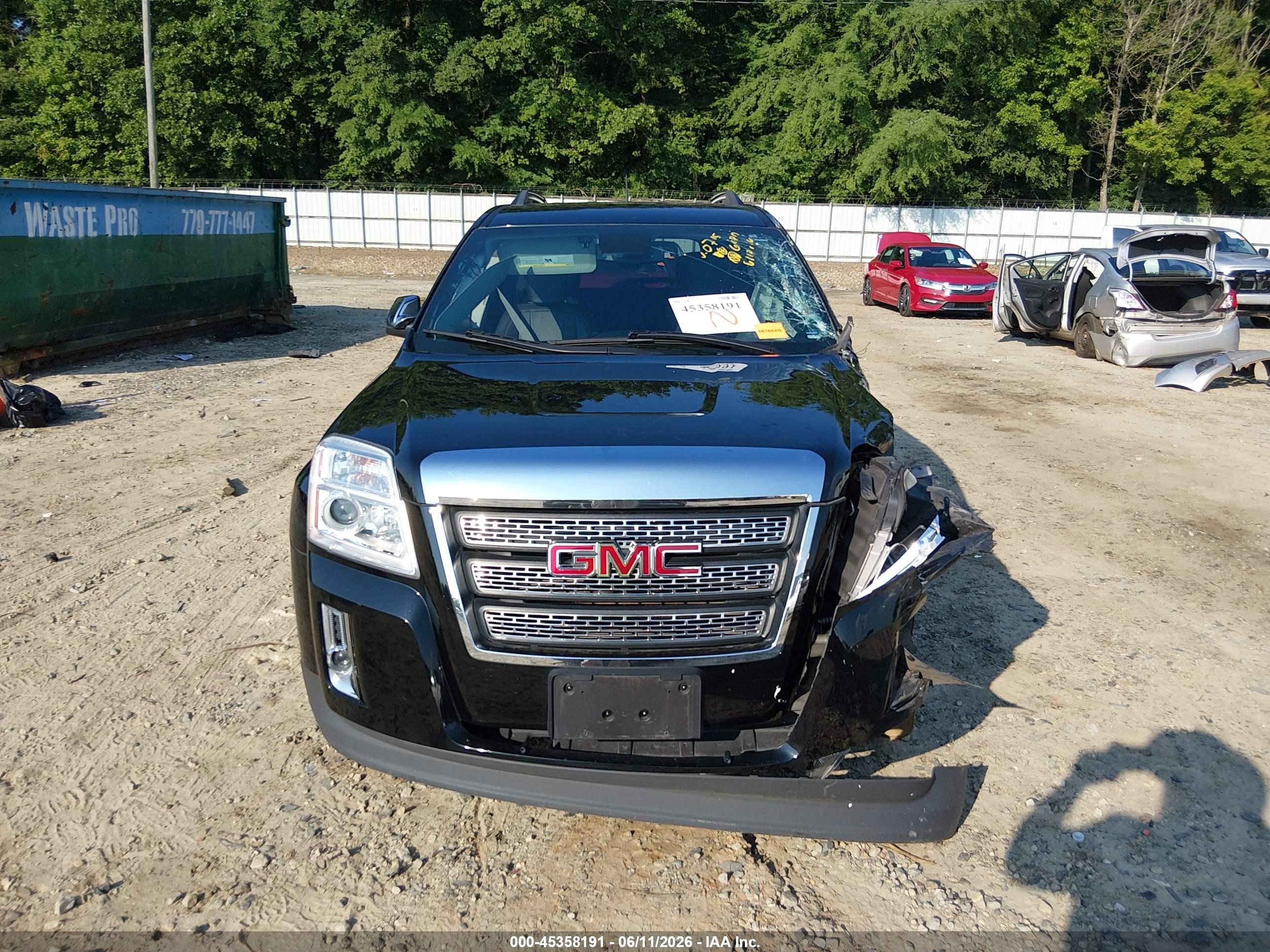 2015 Gmc Terrain Slt-1 Black vin: 2GKALSEK8F6300715