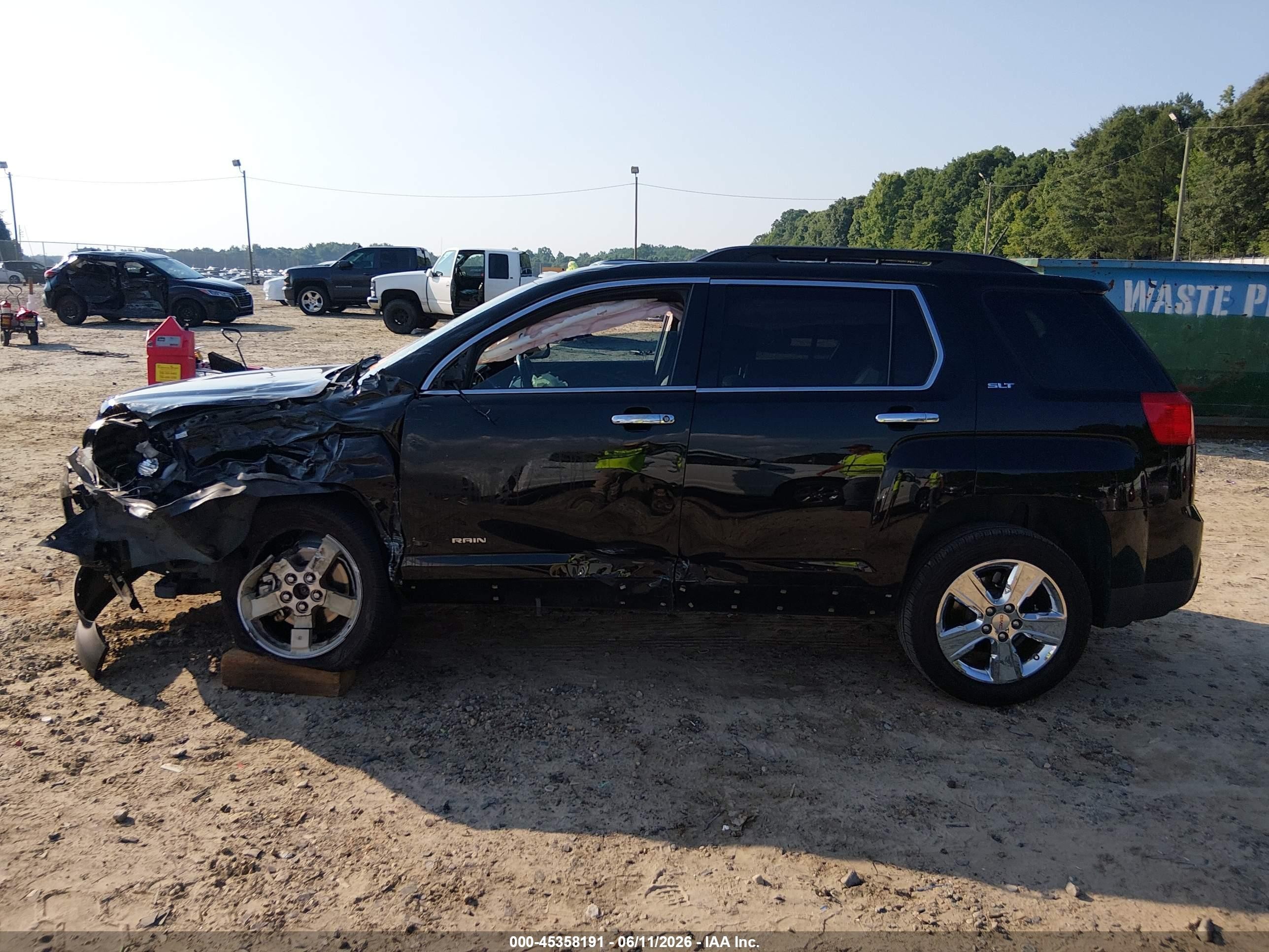 2015 Gmc Terrain Slt-1 Black vin: 2GKALSEK8F6300715