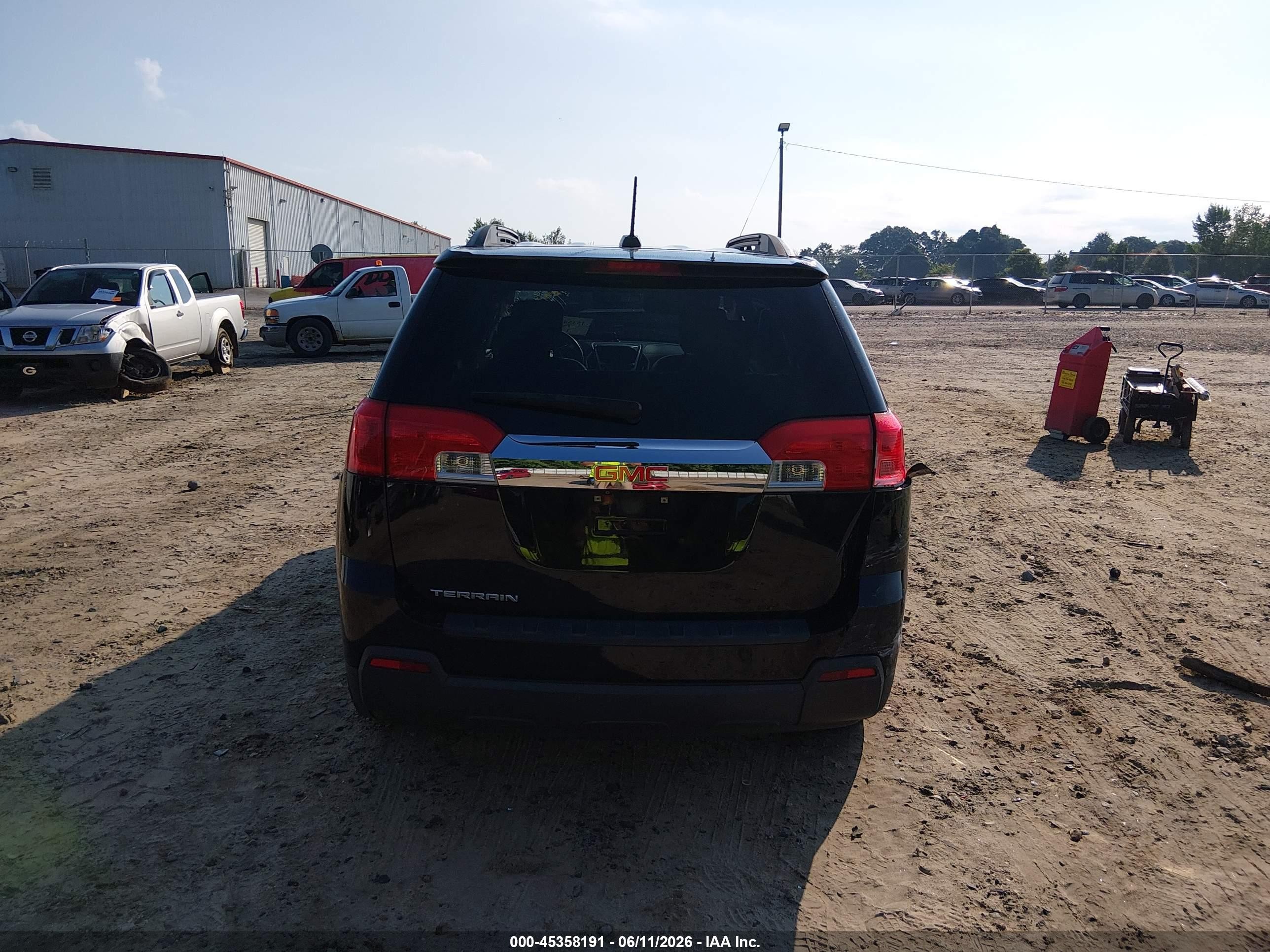 2015 Gmc Terrain Slt-1 Black vin: 2GKALSEK8F6300715