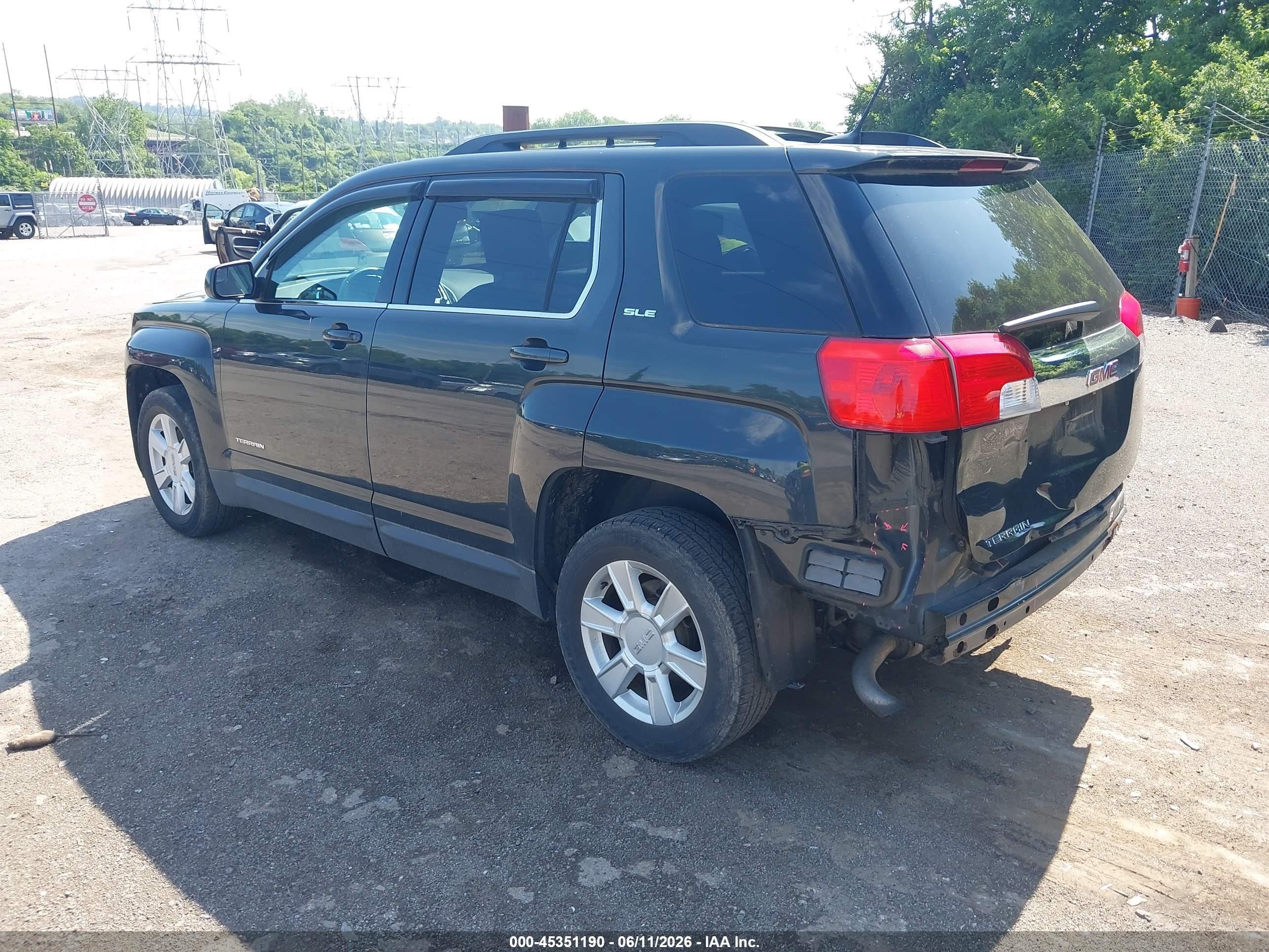 2013 Gmc Terrain Sle-2 Серый vin: 2GKALSEK9D6278088