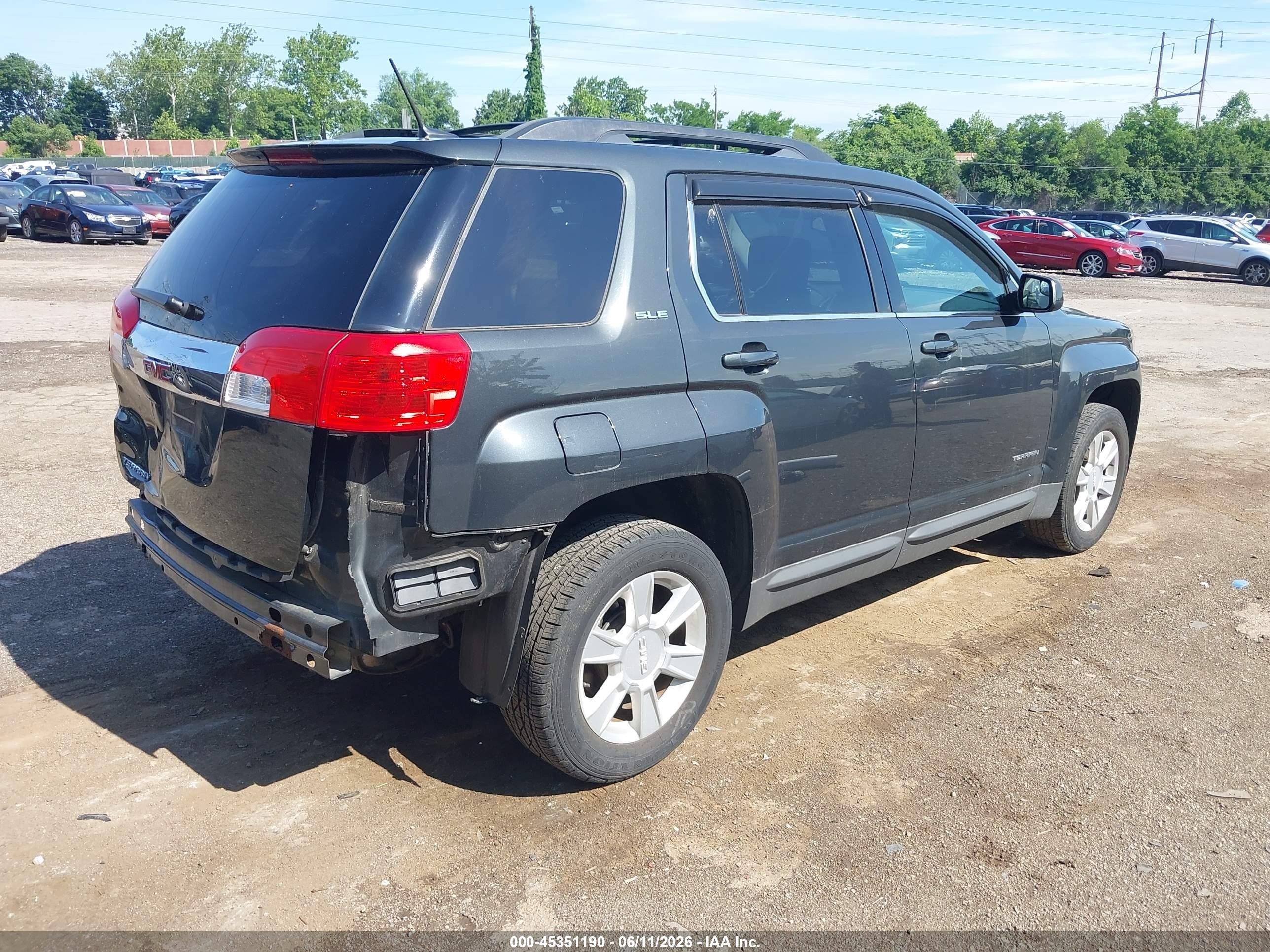 2013 Gmc Terrain Sle-2 Серый vin: 2GKALSEK9D6278088